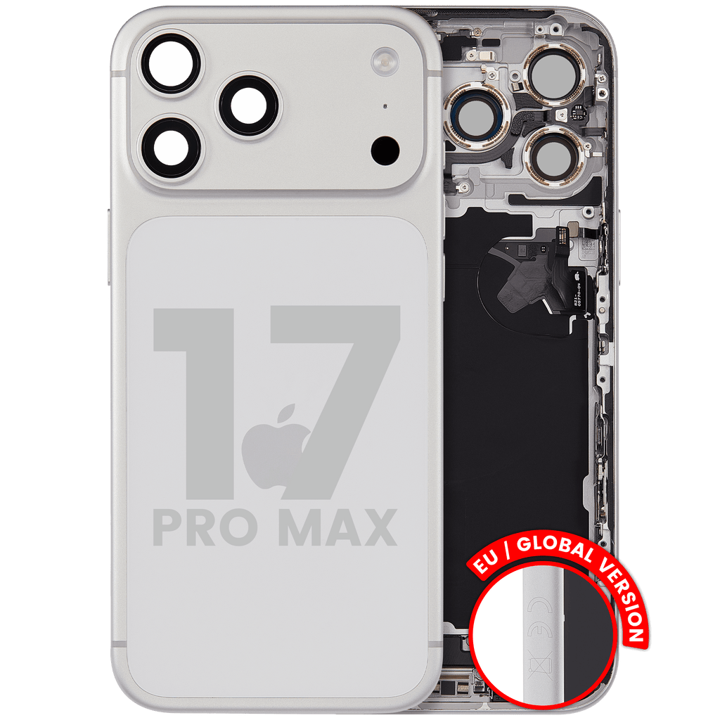 Original Apple-Ausbau C gebraucht – iPhone 17 Pro Max EU Backcover/Rahmen Silber