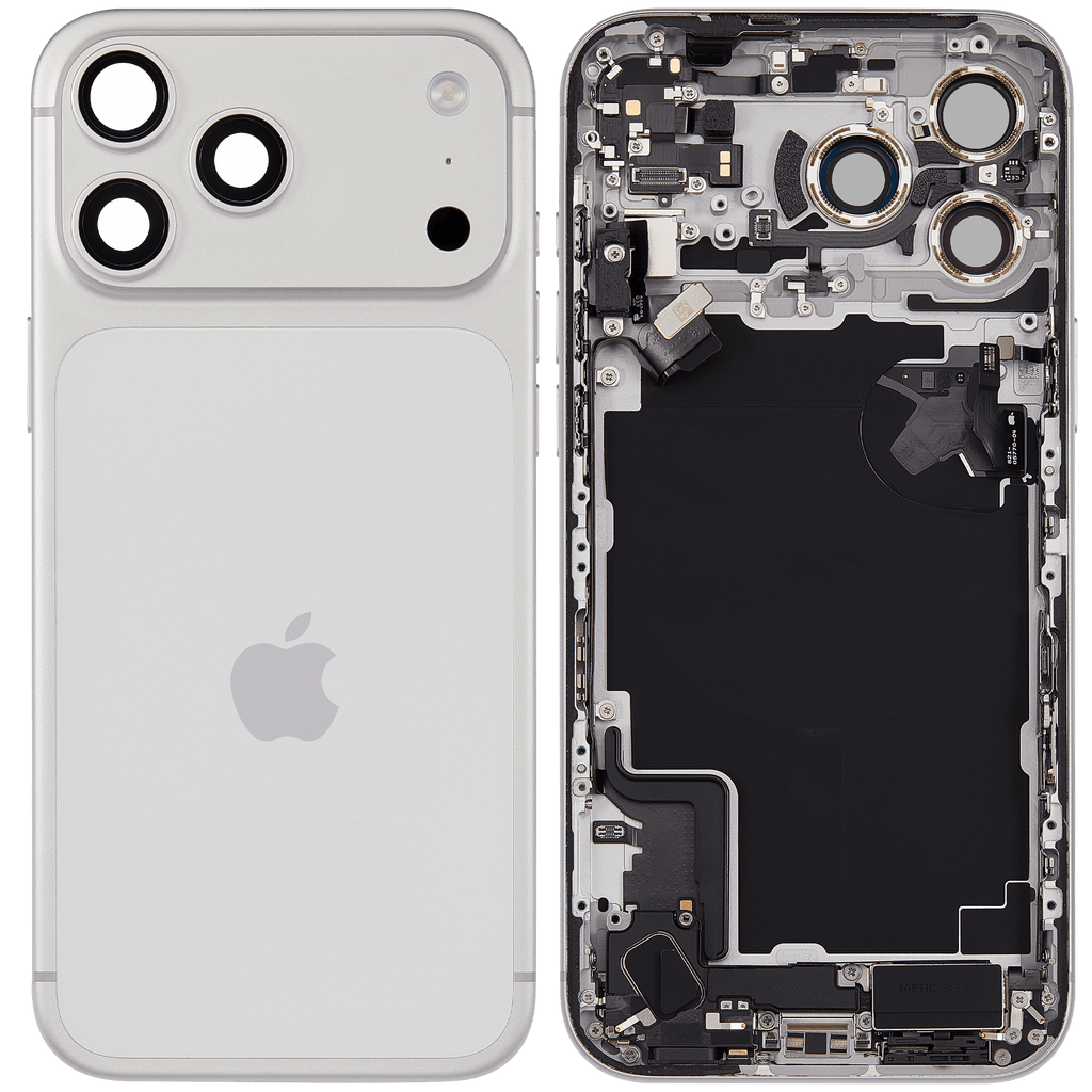 Original Apple-Ausbau C gebraucht – iPhone 17 Pro Max EU Backcover/Rahmen Silber