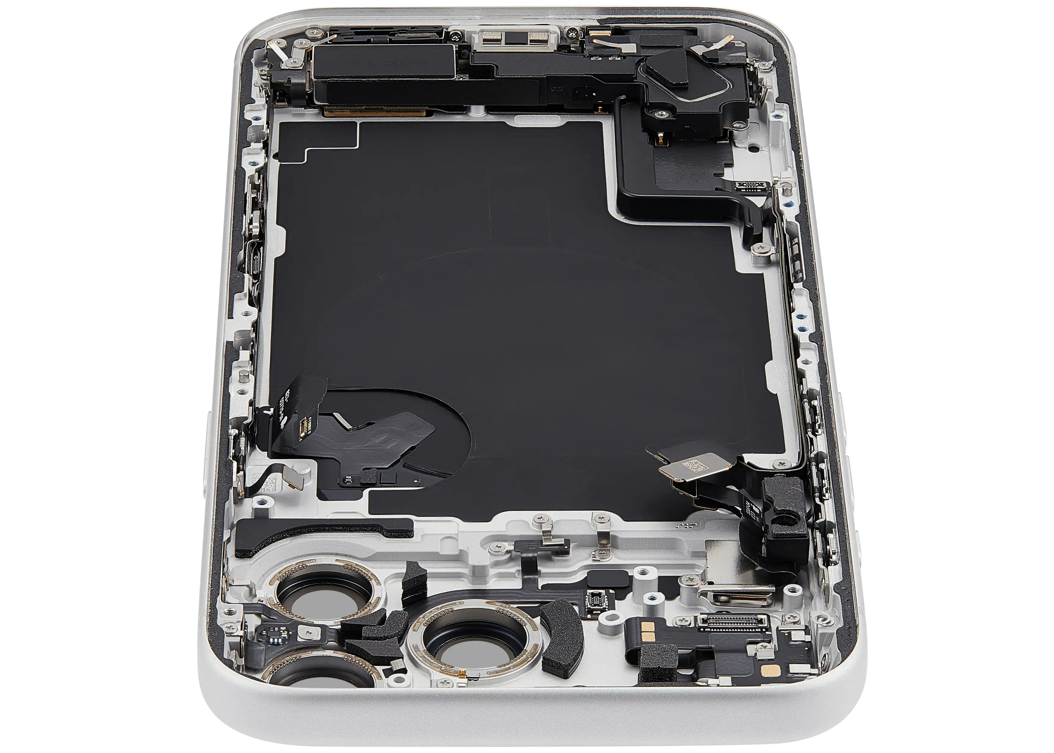 Original Apple-Ausbau C gebraucht – iPhone 17 Pro Max EU Backcover/Rahmen Silber