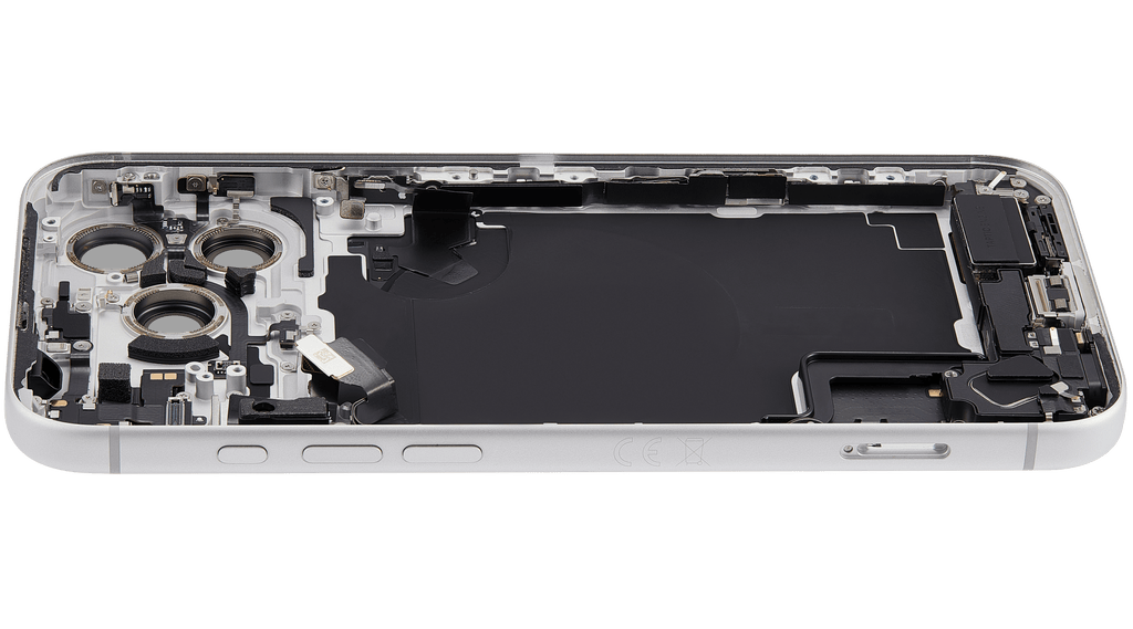 Original Apple-Ausbau C gebraucht – iPhone 17 Pro Max EU Backcover/Rahmen Silber