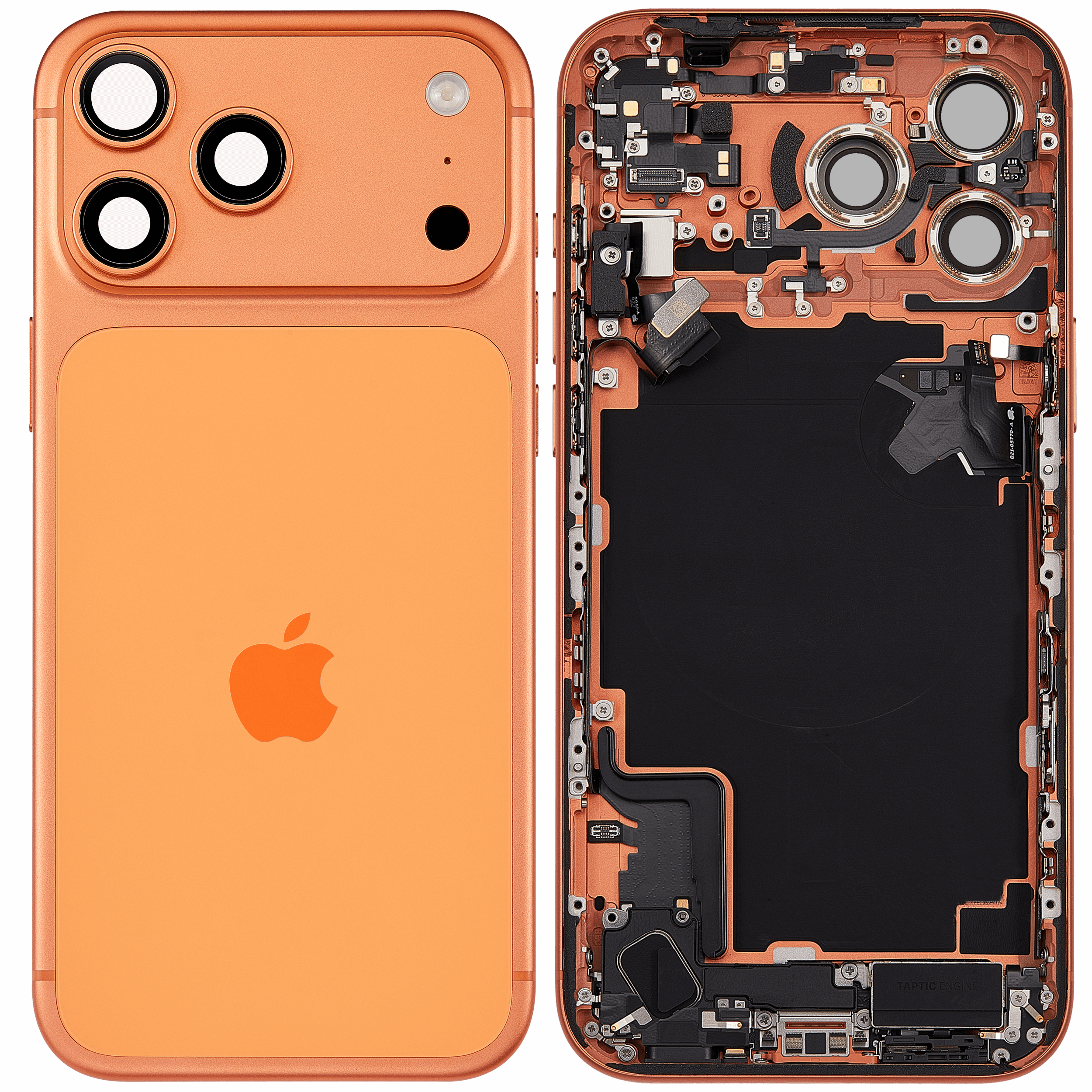 Original Apple-Ausbau C gebraucht – iPhone 17 Pro Backcover/Rahmen Cosmic Orange