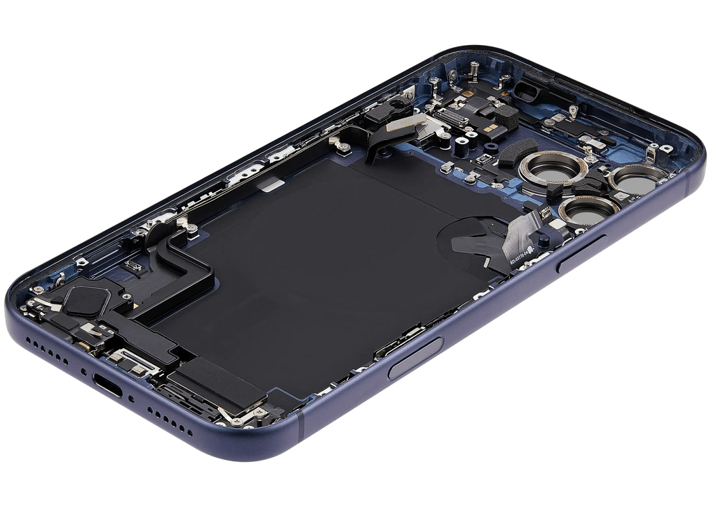 Original Apple-Ausbau C gebraucht – iPhone 17 Pro Max Backcover/Rahmen Deep Blau