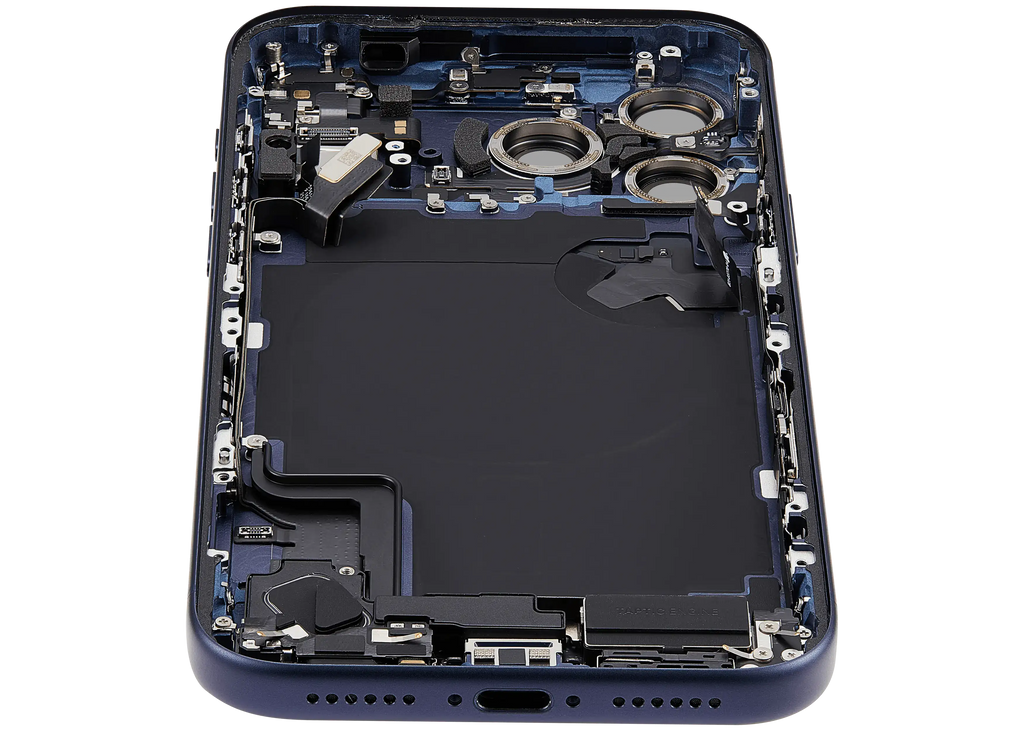 Original Apple-Ausbau C gebraucht – iPhone 17 Pro Max Backcover/Rahmen Deep Blau