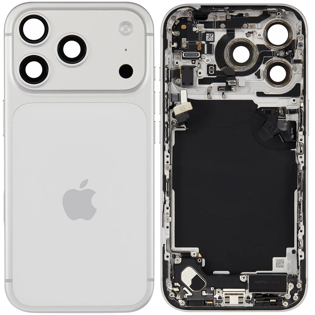 Original Apple-Ausbau B gebraucht – iPhone 17 Pro Backcover/Rahmen Silber