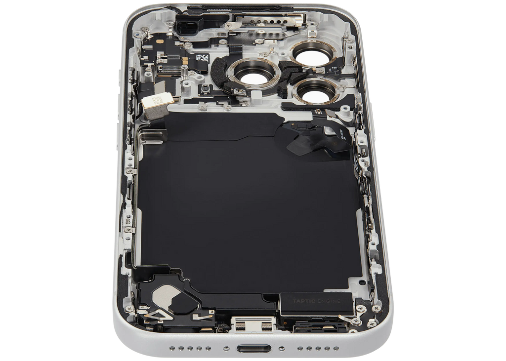Original Apple-Ausbau B gebraucht – iPhone 17 Pro Backcover/Rahmen Silber