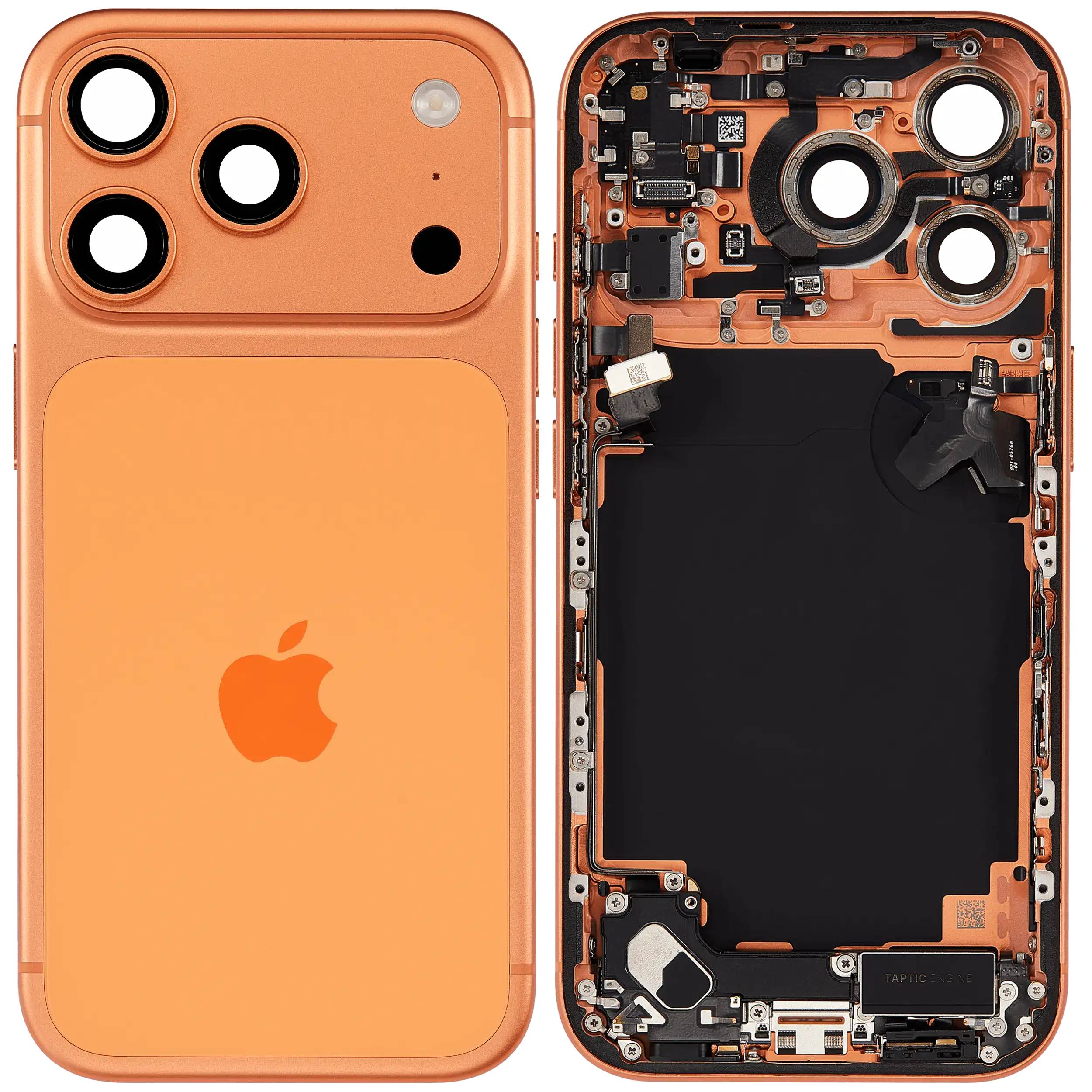 Original Apple-Ausbau B gebraucht – iPhone 17 Pro Backcover/Rahmen Cosmic Orange