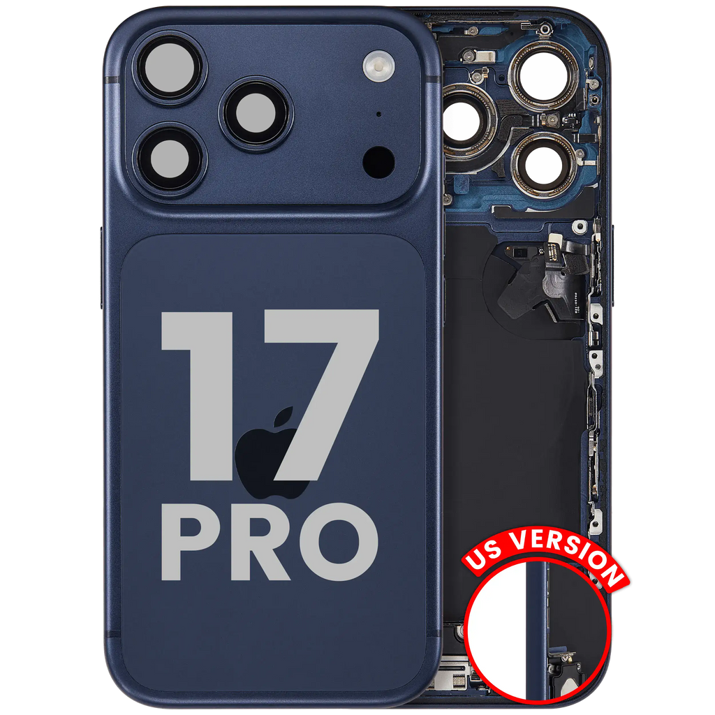 Original Apple-Ausbau B gebraucht – iPhone 17 Pro Backcover/Rahmen Deep Blau