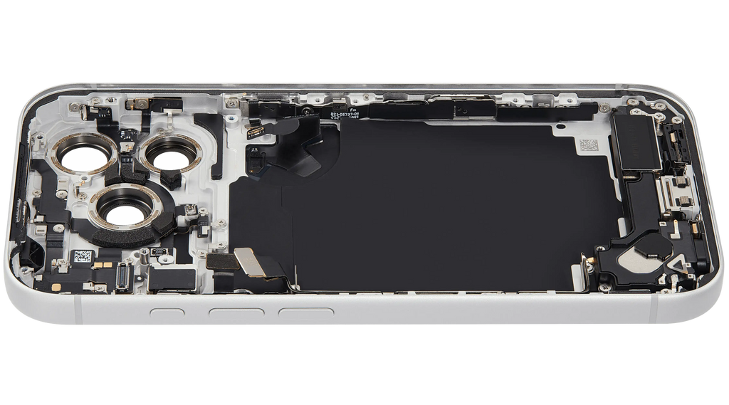 Original Apple-Ausbau C gebraucht – iPhone 17 Pro Backcover/Rahmen Silber