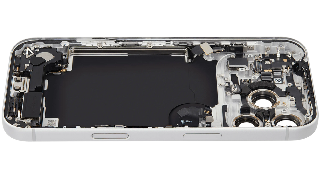 Original Apple-Ausbau C gebraucht – iPhone 17 Pro Backcover/Rahmen Silber