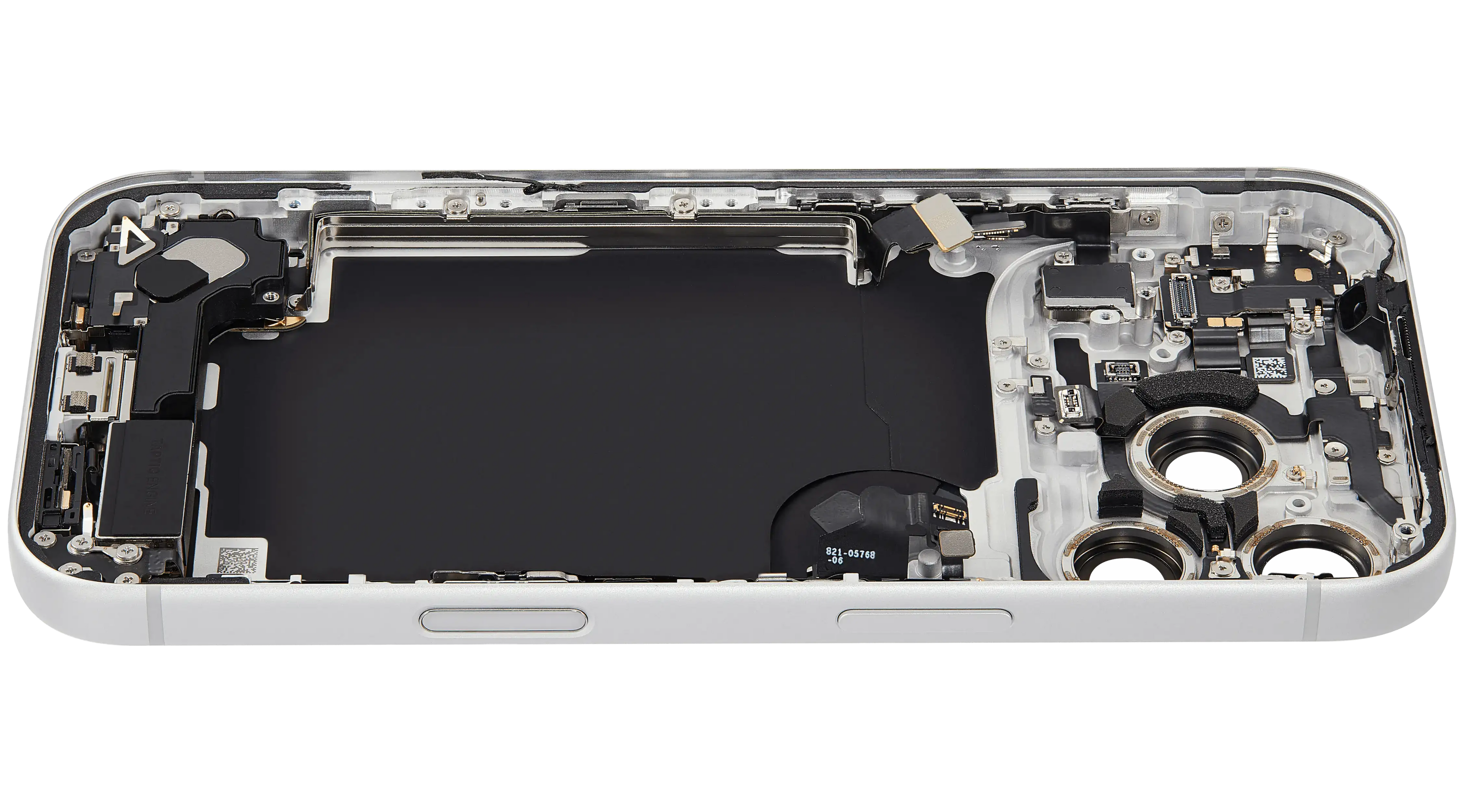 Original Apple-Ausbau C gebraucht – iPhone 17 Pro Backcover/Rahmen Silber