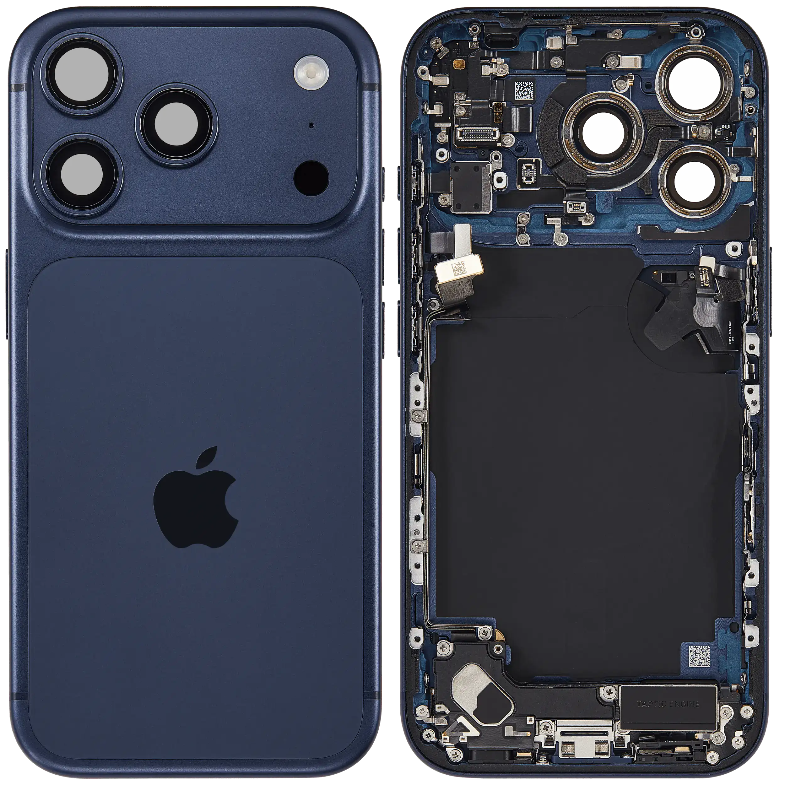 Original Apple-Ausbau C gebraucht – iPhone 17 Pro Backcover/Rahmen Deep Blau