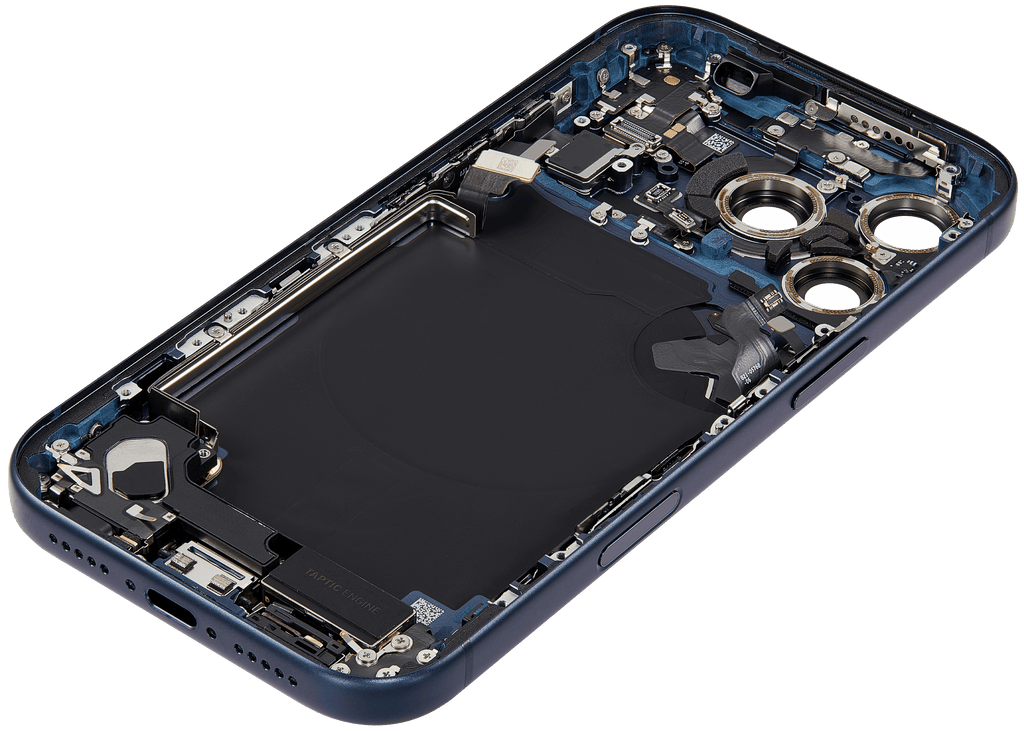 Original Apple-Ausbau C gebraucht – iPhone 17 Pro Backcover/Rahmen Deep Blau