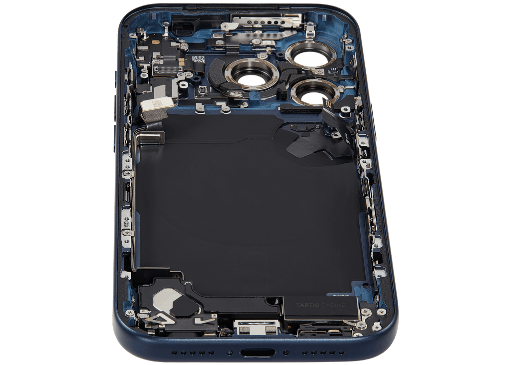 Original Apple-Ausbau C gebraucht – iPhone 17 Pro Backcover/Rahmen Deep Blau