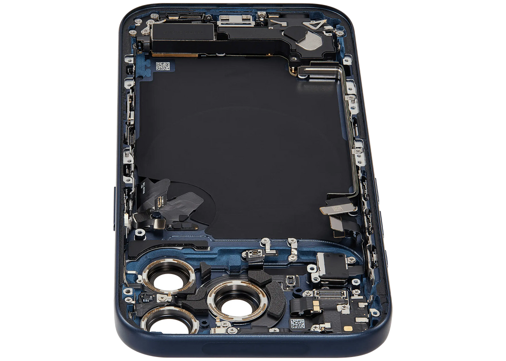 Original Apple-Ausbau C gebraucht – iPhone 17 Pro Backcover/Rahmen Deep Blau