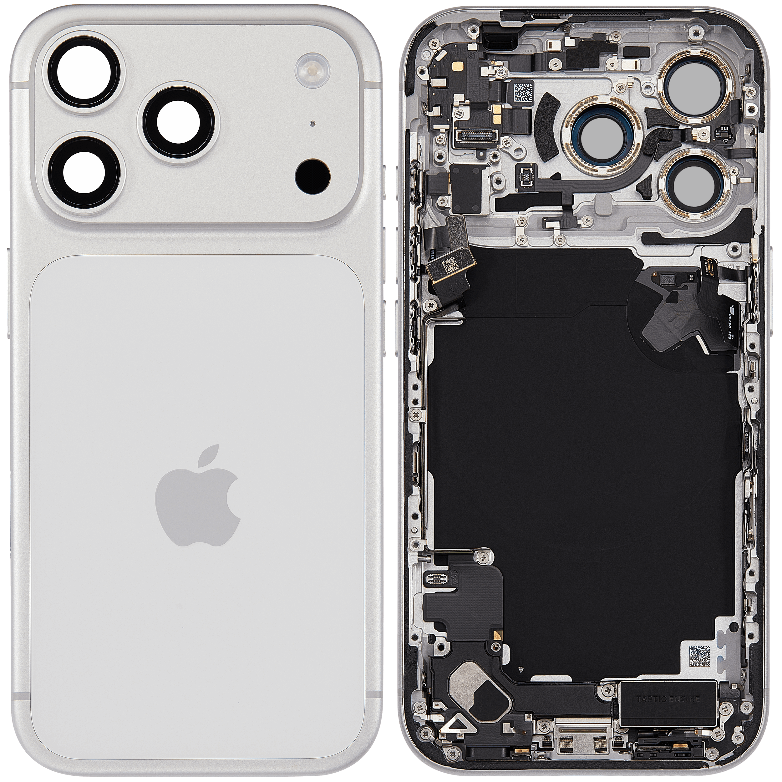 Original Apple-Ausbau B gebraucht – iPhone 17 Pro EU / Backcover/Rahmen Silber