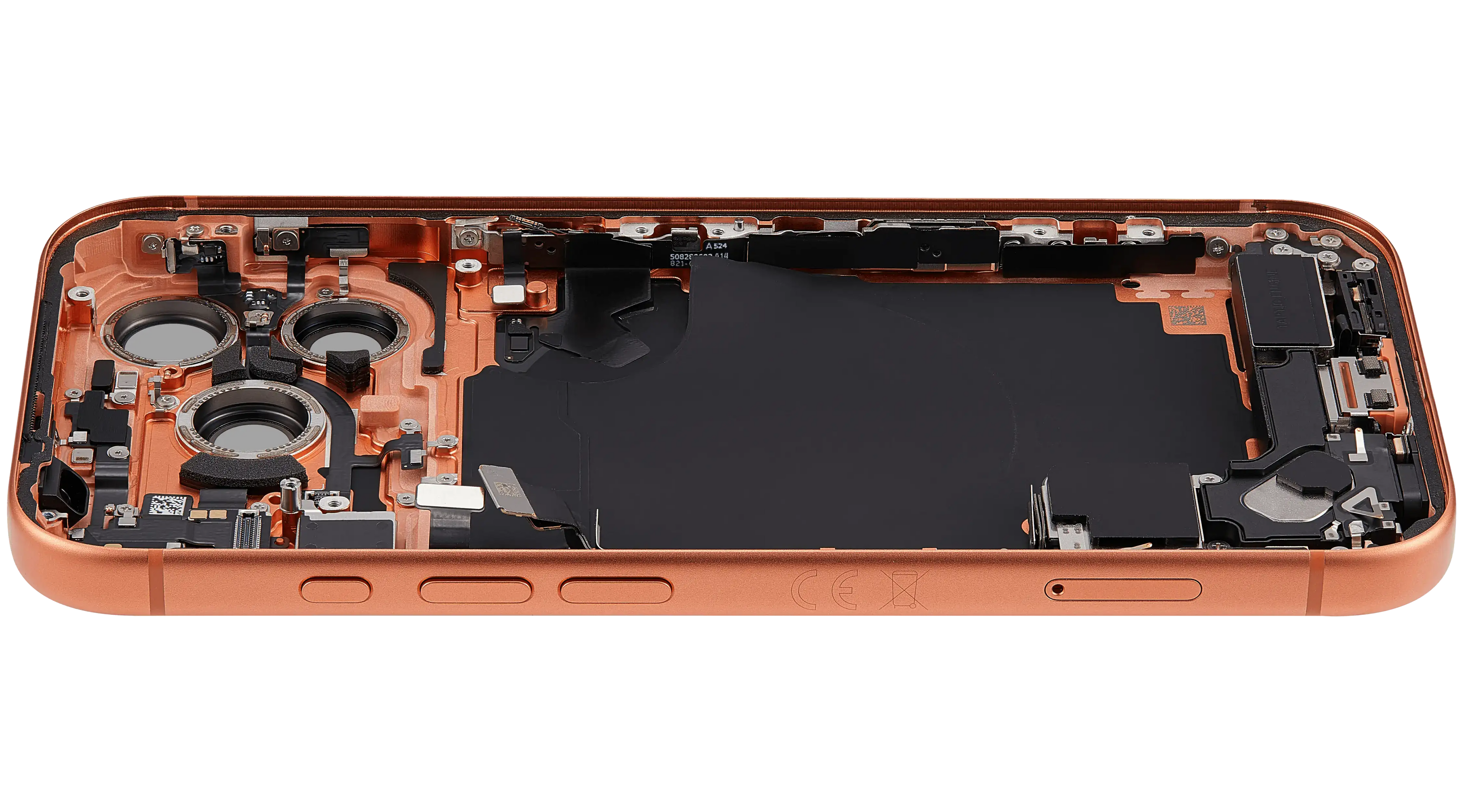 Original Apple-Ausbau B gebraucht – iPhone 17 Pro Backcover/Rahmen Cosmic Orange