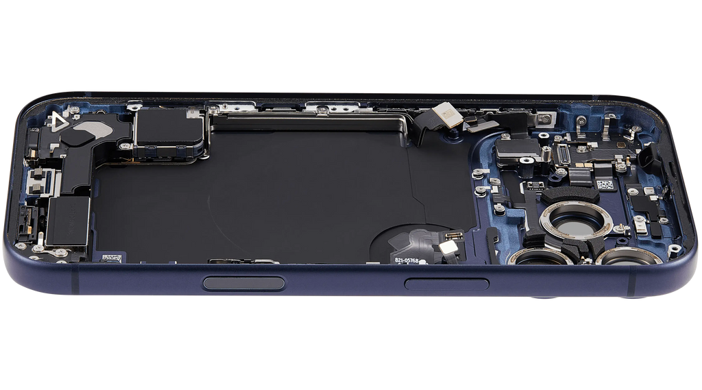 Original Apple-Ausbau B gebraucht – iPhone 17 Pro EU Backcover/Rahmen Deep Blau