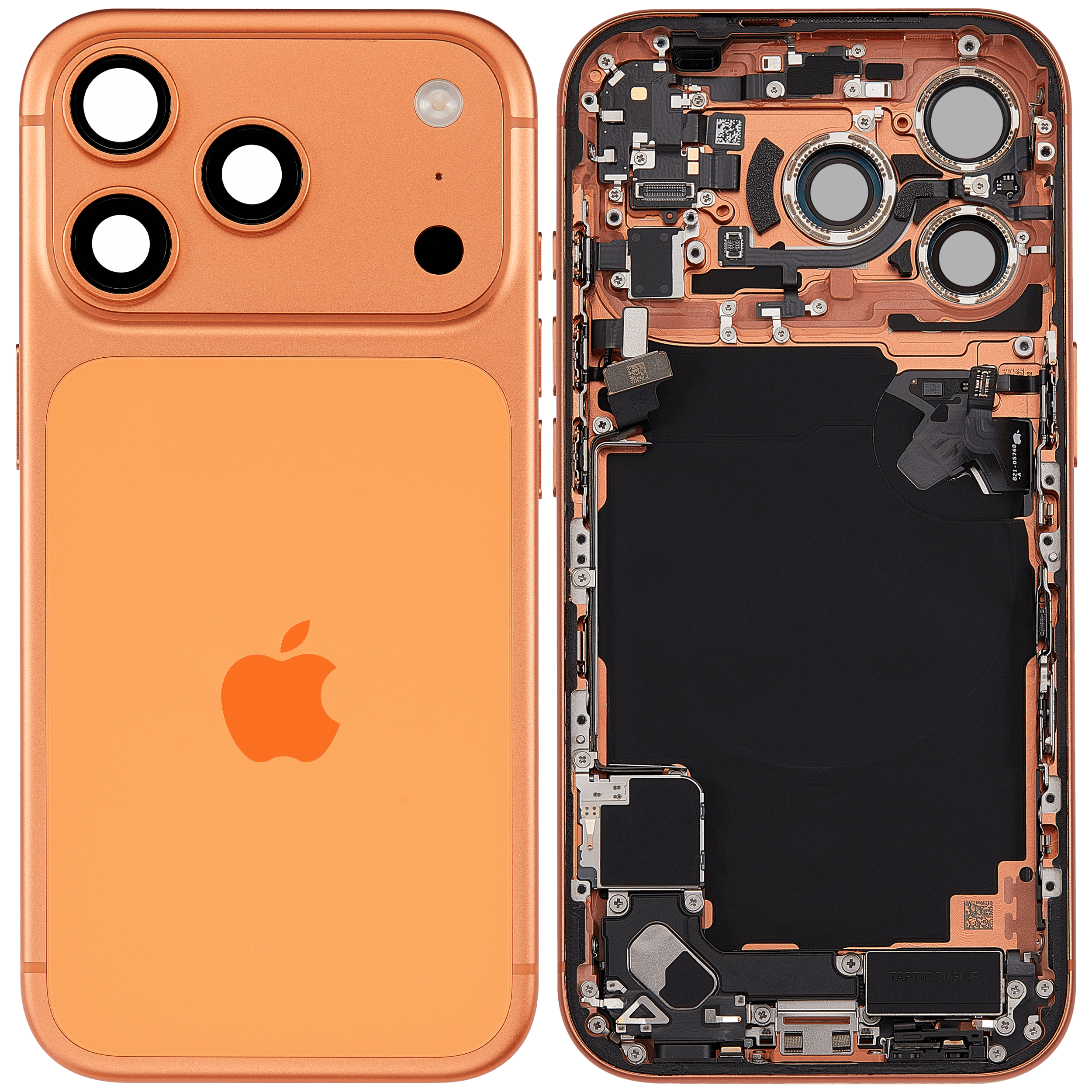 Original Apple-Ausbau C gebraucht – iPhone 17 Pro Backcover/Rahmen Cosmic Orange