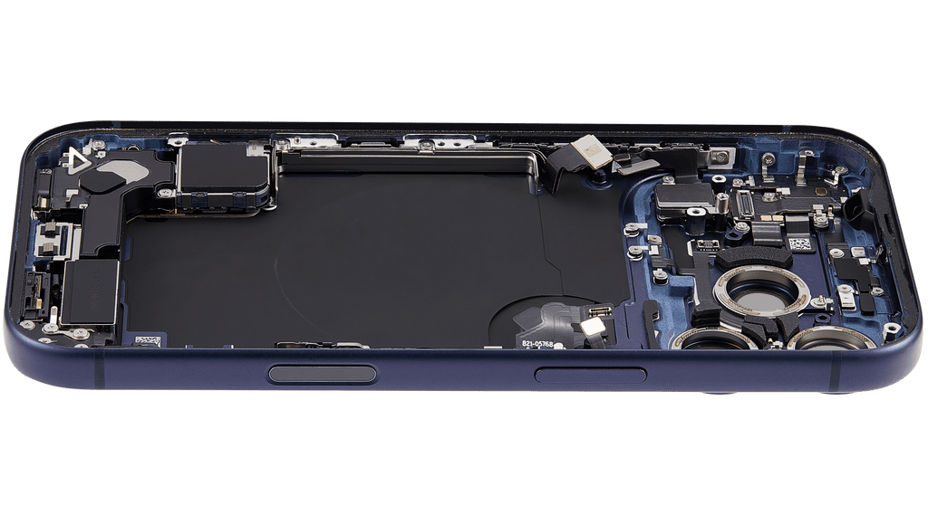 Original Apple-Ausbau C gebraucht – iPhone 17 Pro EU Backcover/Rahmen Deep Blau