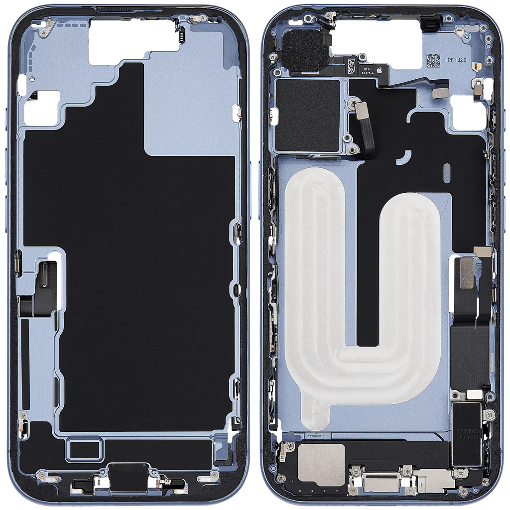 Original Apple-Ausbau B gebraucht – iPhone 17 EU / Rahmen Mist Blau