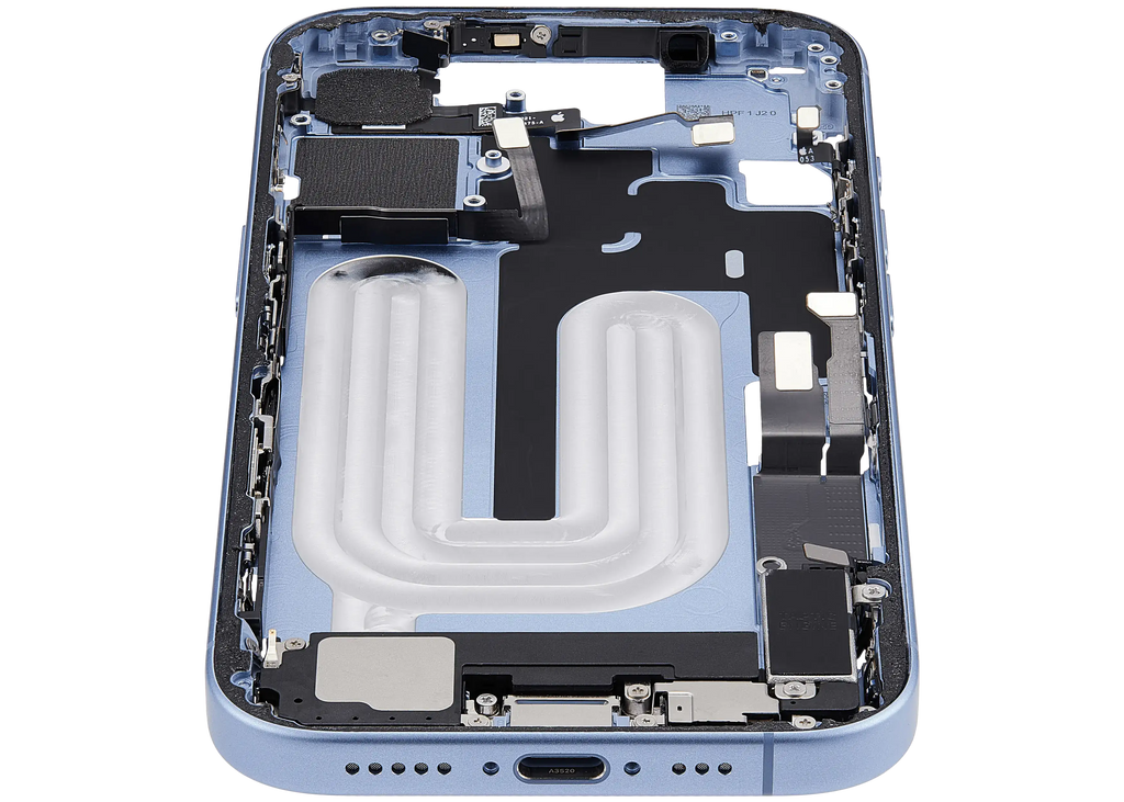 Original Apple-Ausbau B gebraucht – iPhone 17 EU / Rahmen Mist Blau