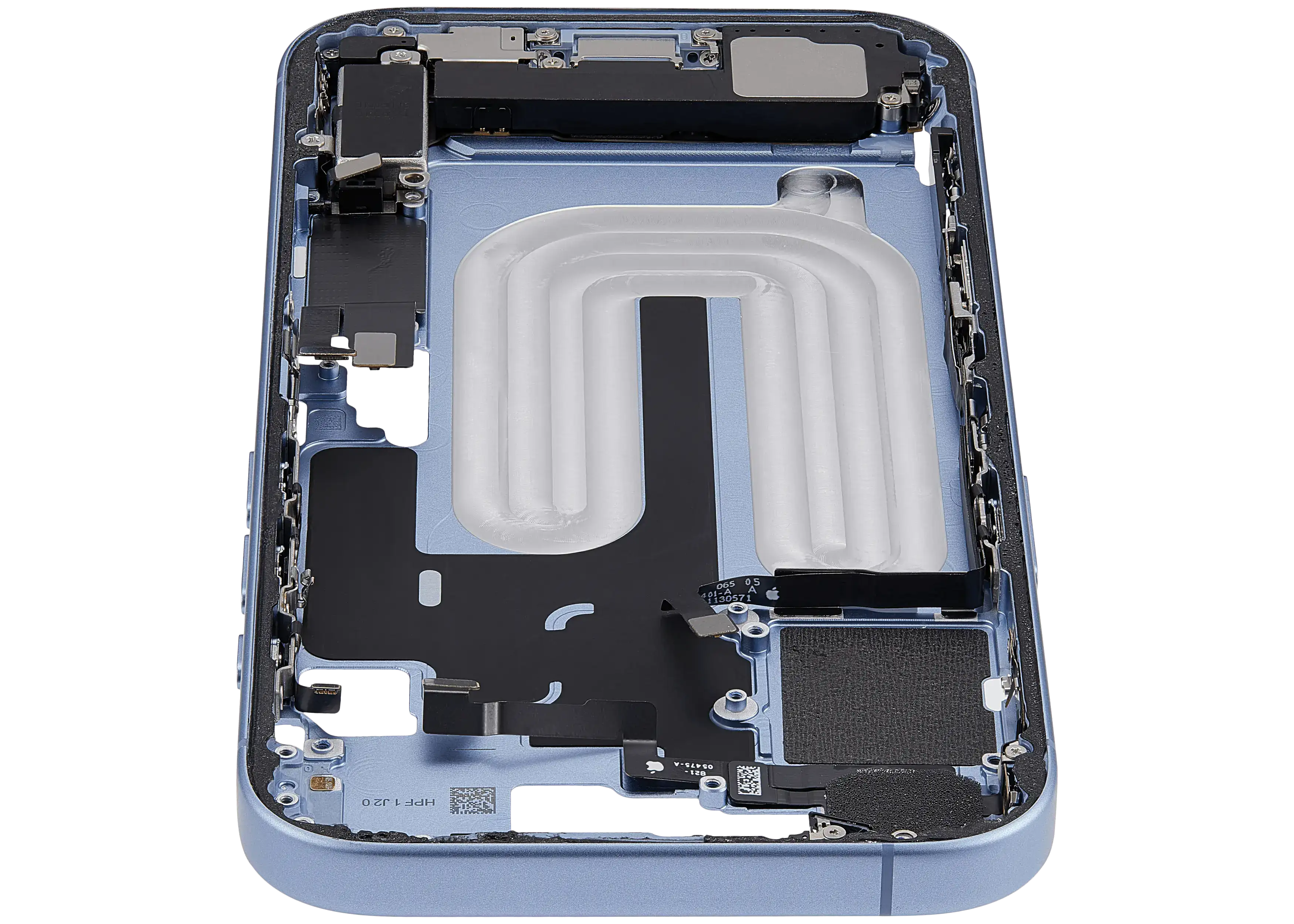 Original Apple-Ausbau B gebraucht – iPhone 17 EU / Rahmen Mist Blau