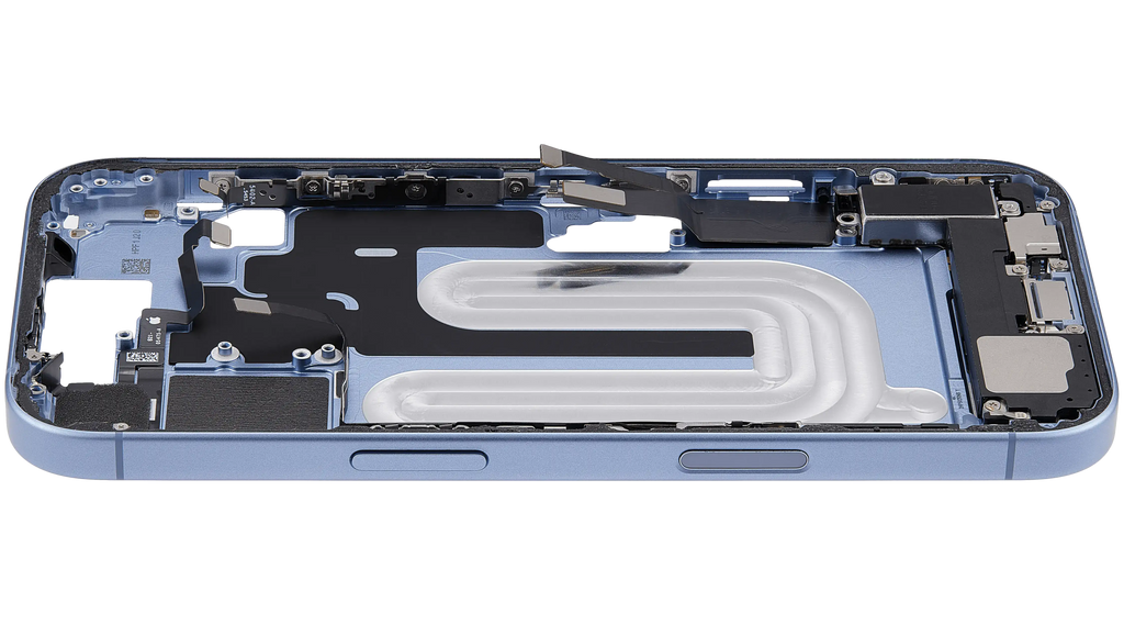 Original Apple-Ausbau B gebraucht – iPhone 17 EU / Rahmen Mist Blau