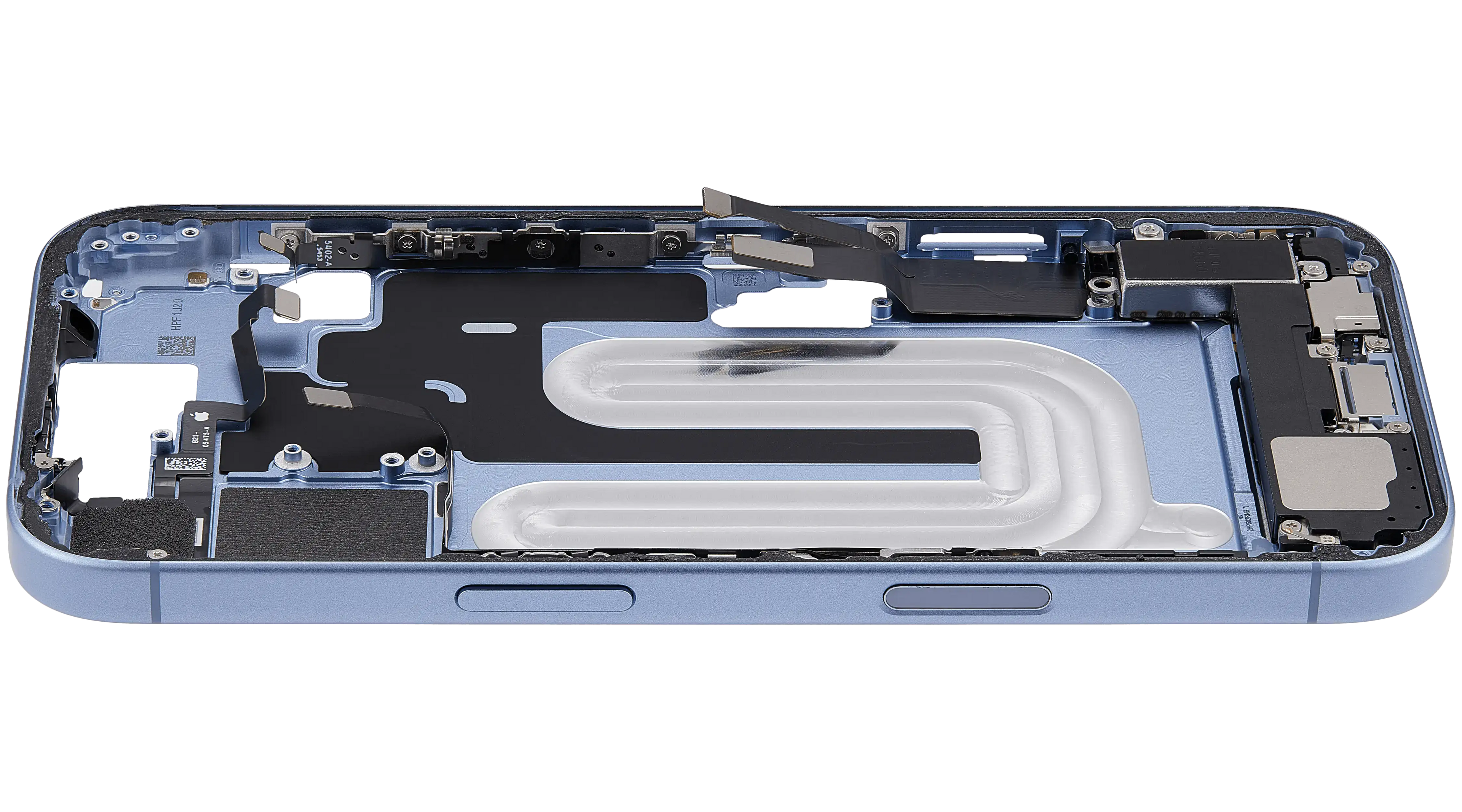 Original Apple-Ausbau B gebraucht – iPhone 17 EU / Rahmen Mist Blau