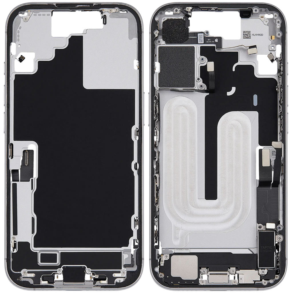 Original Apple-Ausbau B gebraucht – iPhone 17 EU / Global Version Rahmen Weiß