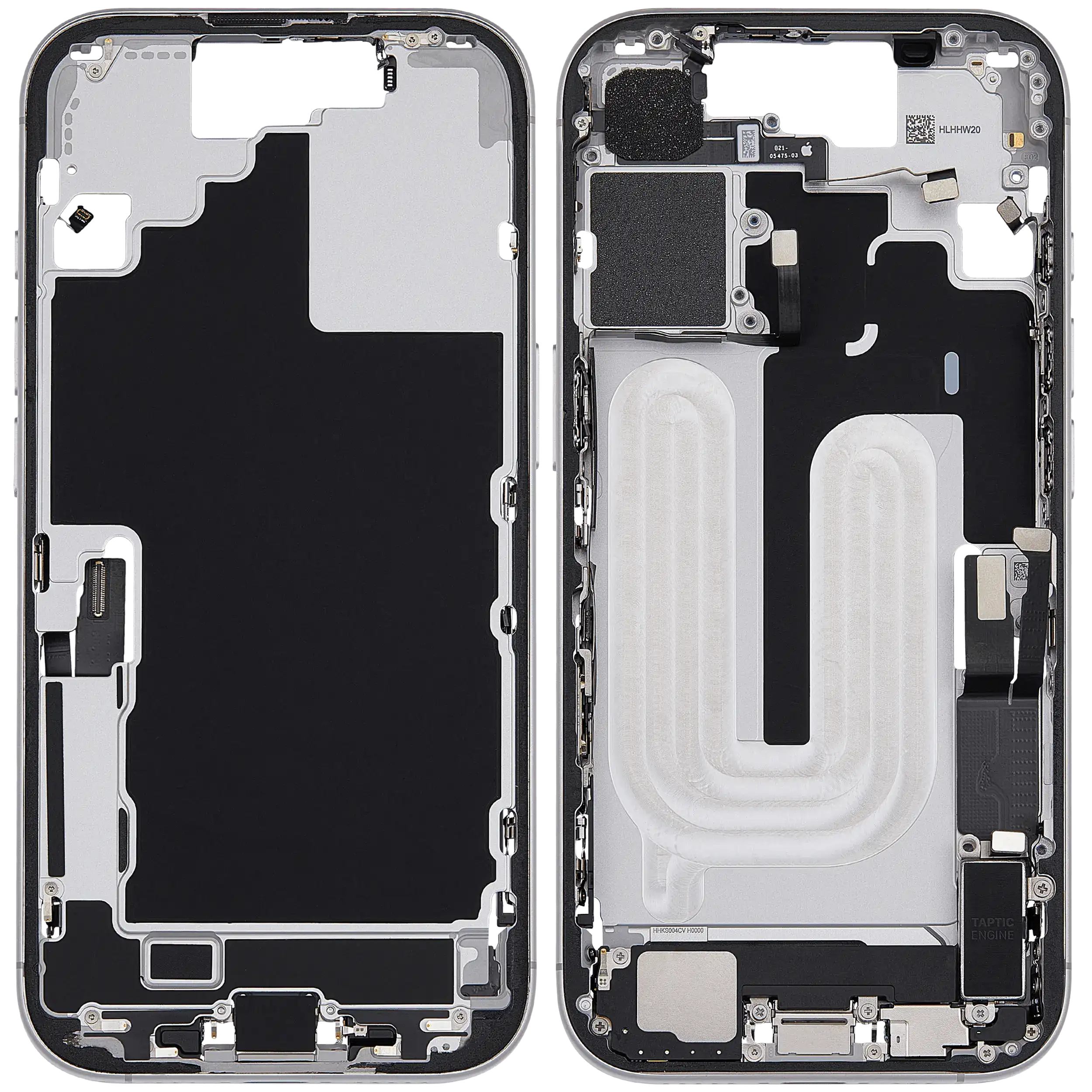 Original Apple-Ausbau B gebraucht – iPhone 17 EU / Global Version Rahmen Weiß