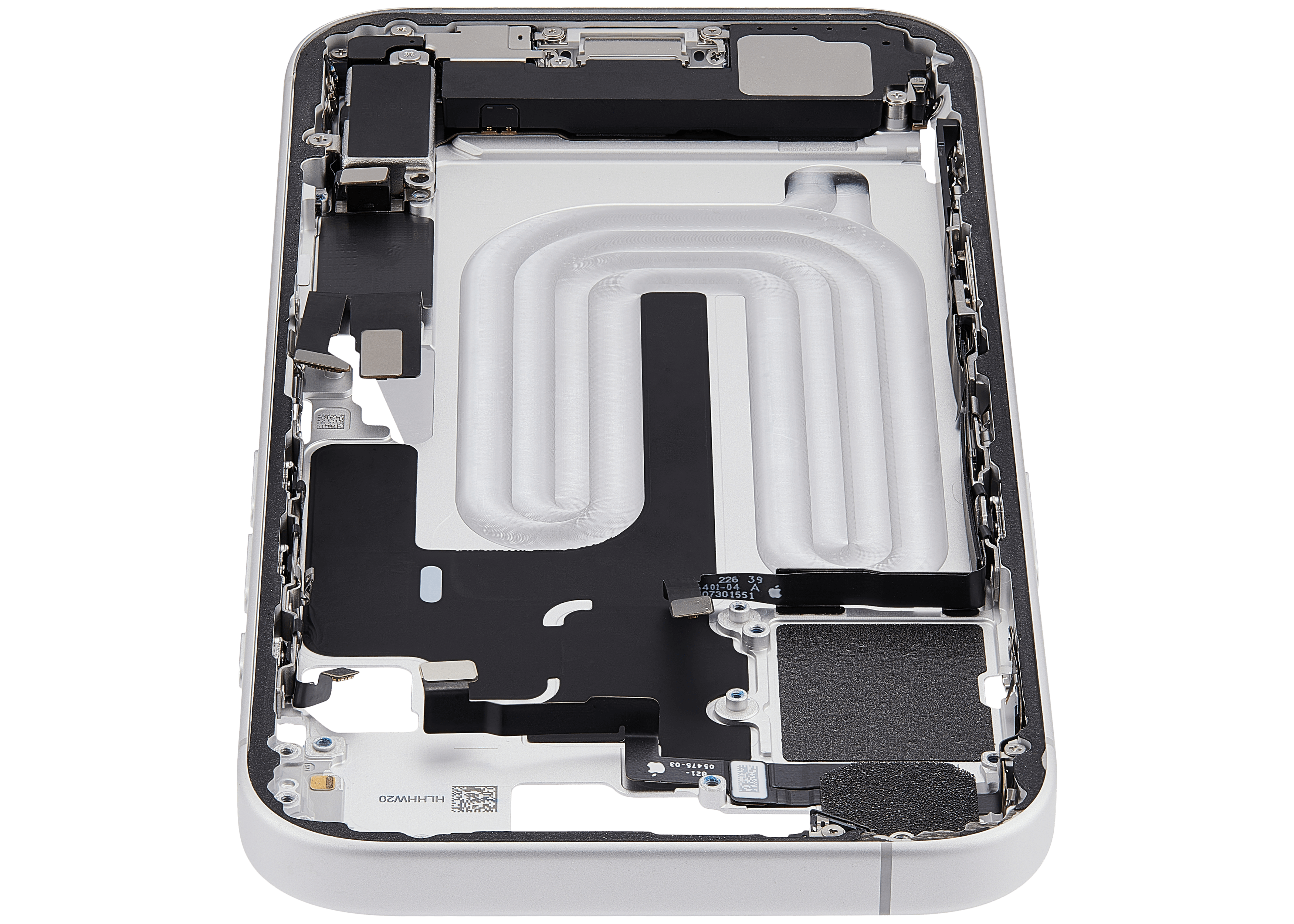 Original Apple-Ausbau B gebraucht – iPhone 17 EU / Global Version Rahmen Weiß