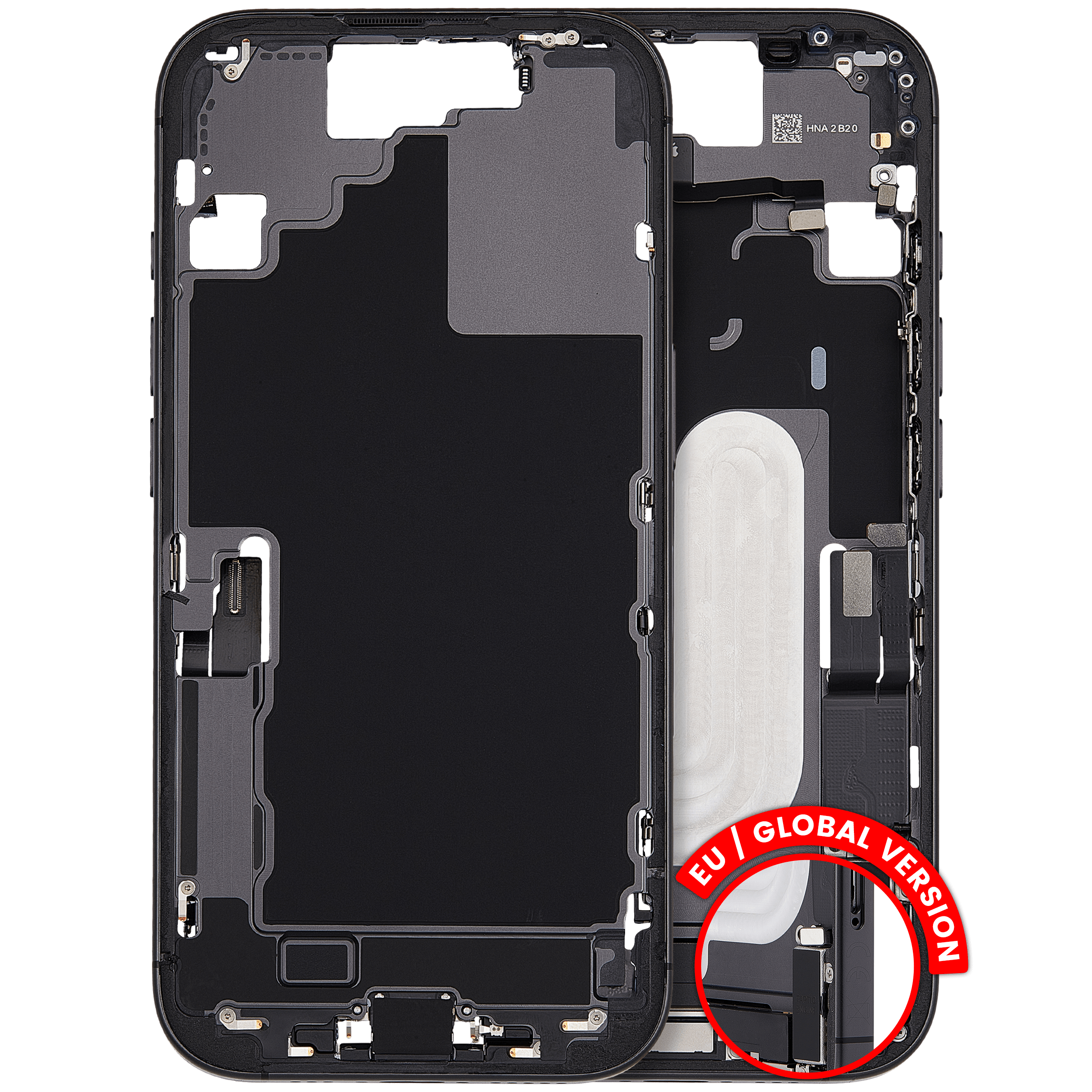Original Apple-Ausbau B gebraucht – iPhone 17 EU / Global Version Rahmen Schwarz