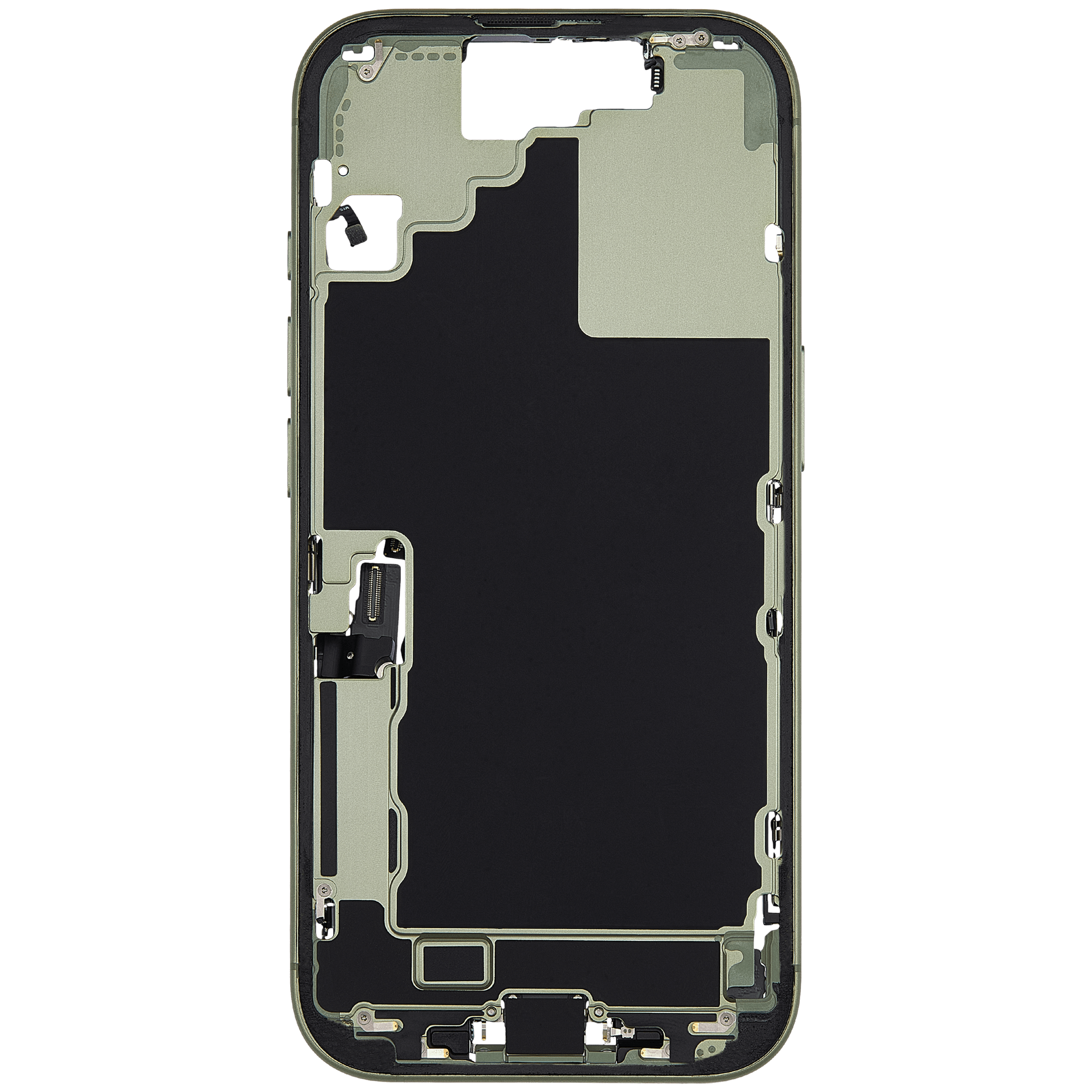 Original Apple-Ausbau C gebraucht – iPhone 17 US Version Rahmen Sage