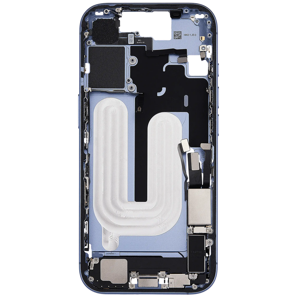 Original Apple-Ausbau B gebraucht – iPhone 17 US Version Rahmen Mist Blau
