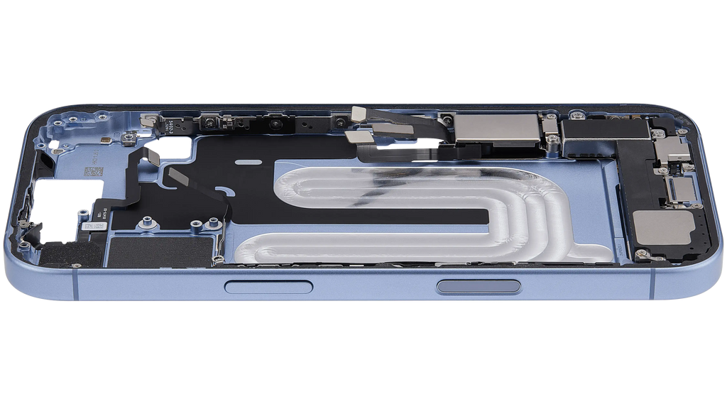 Original Apple-Ausbau B gebraucht – iPhone 17 US Version Rahmen Mist Blau
