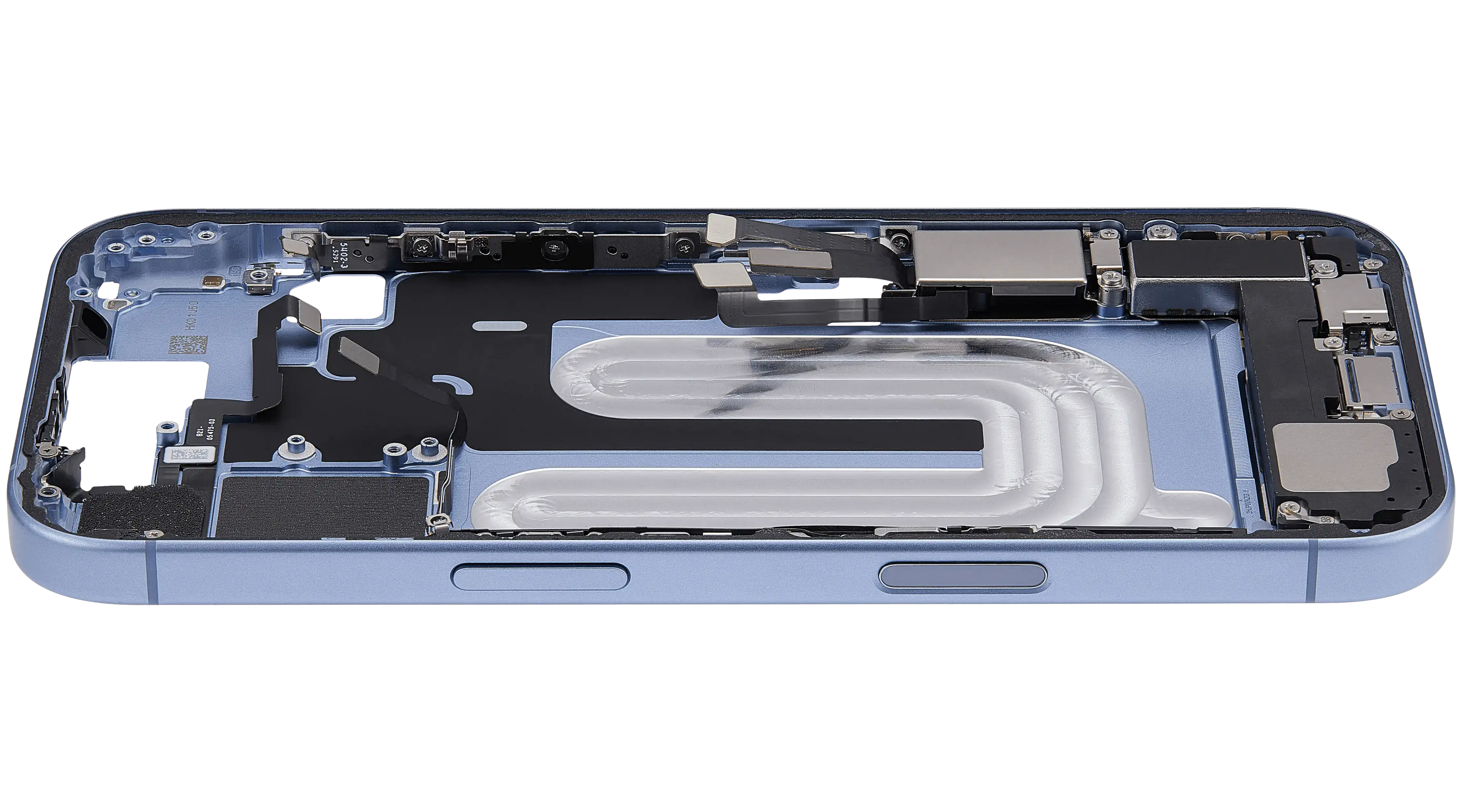 Original Apple-Ausbau B gebraucht – iPhone 17 US Version Rahmen Mist Blau
