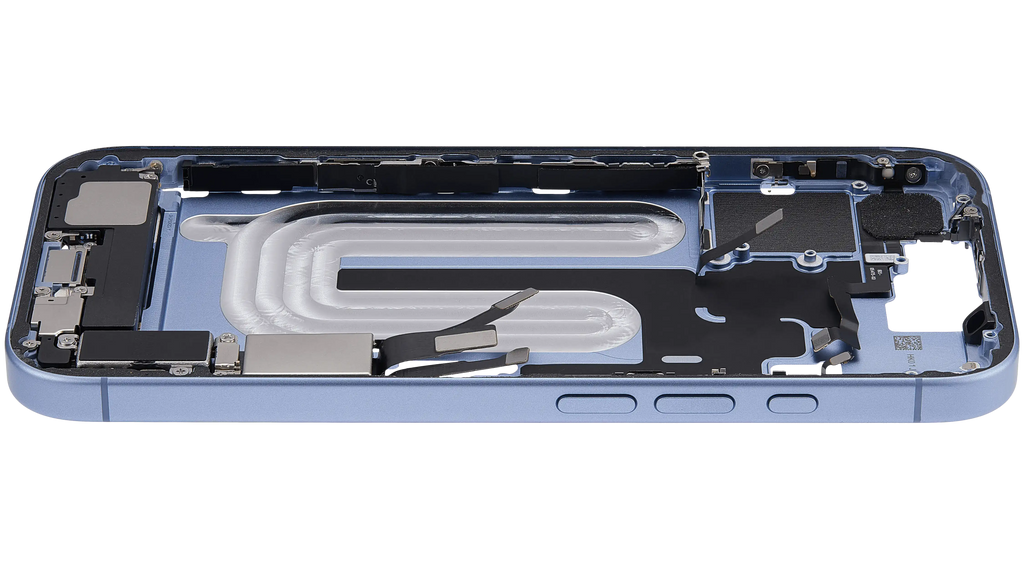 Original Apple-Ausbau B gebraucht – iPhone 17 US Version Rahmen Mist Blau