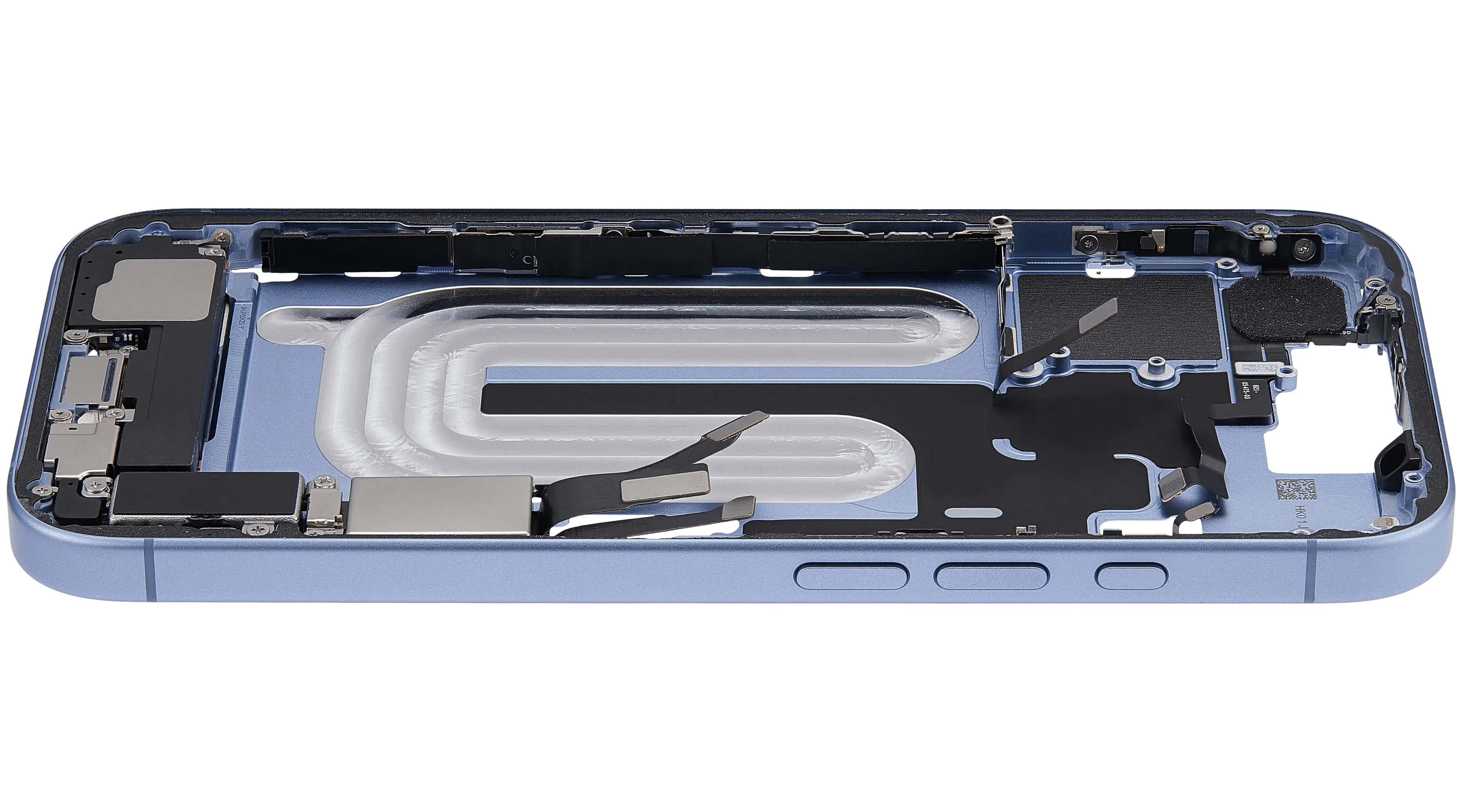Original Apple-Ausbau B gebraucht – iPhone 17 US Version Rahmen Mist Blau