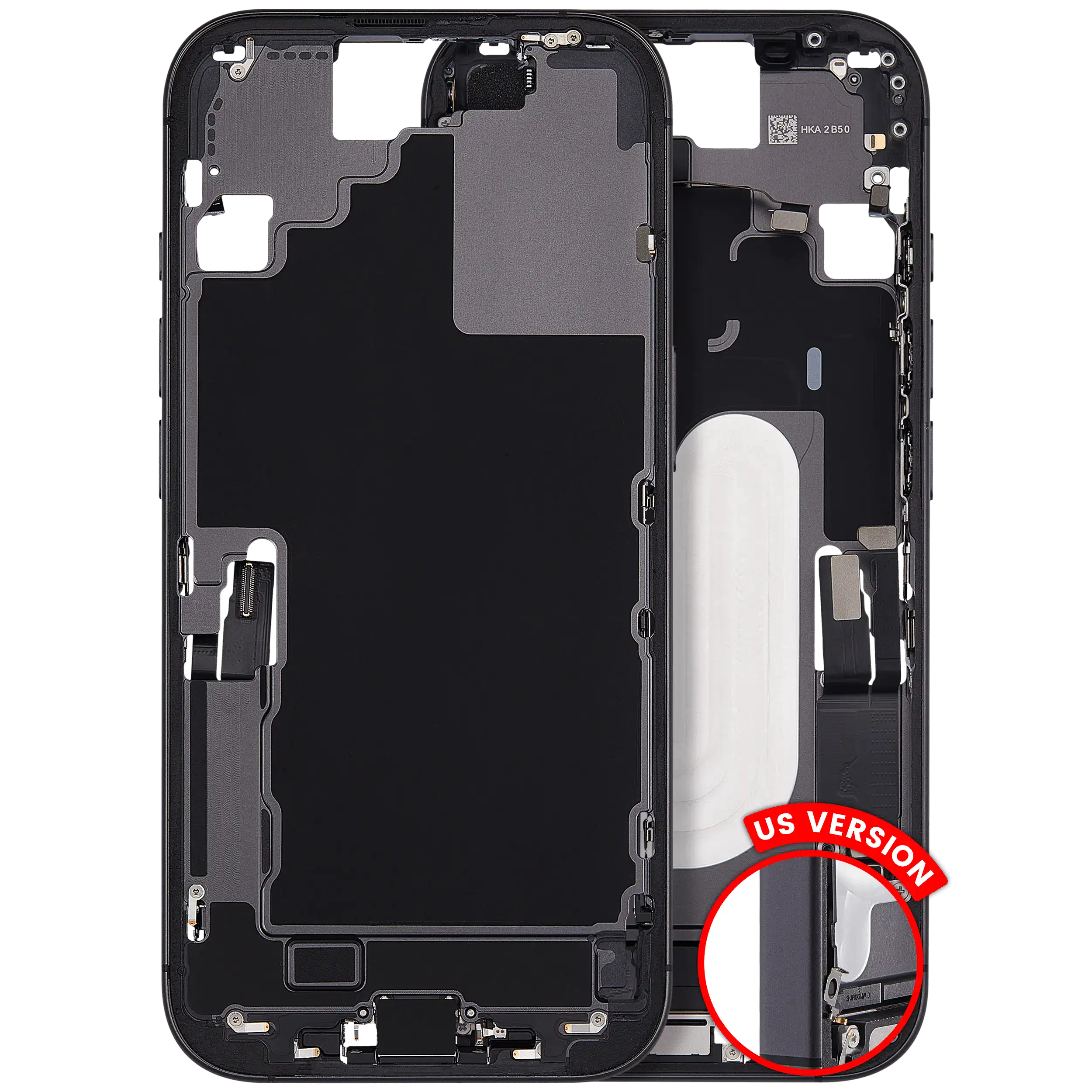 Original Apple-Ausbau B gebraucht – iPhone 17 US Version Rahmen Schwarz