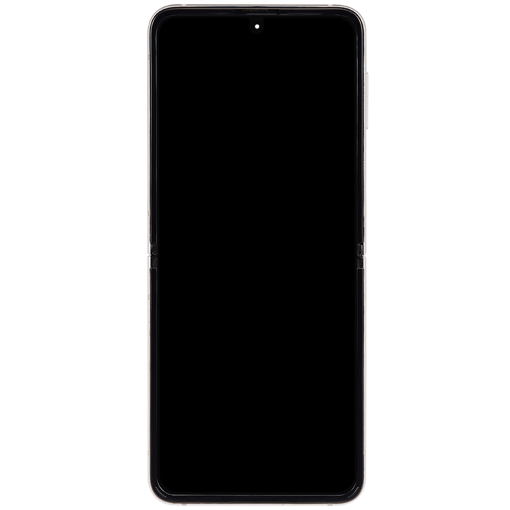 Inner OLED-Display mit Rahmen für Samsung Galaxy Z Flip 3 5G (US & International) (Refurbished) (Weiß)
