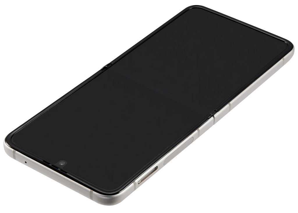 Inner OLED-Display mit Rahmen für Samsung Galaxy Z Flip 3 5G (US & International) (Refurbished) (Weiß)