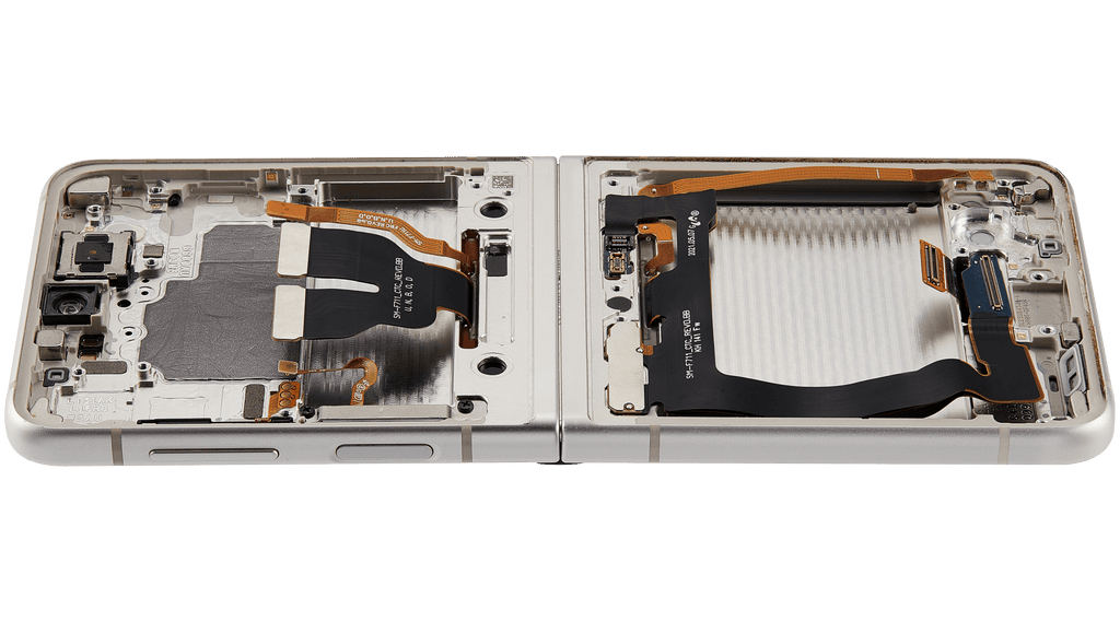 Inner OLED-Display mit Rahmen für Samsung Galaxy Z Flip 3 5G (US & International) (Refurbished) (Weiß)