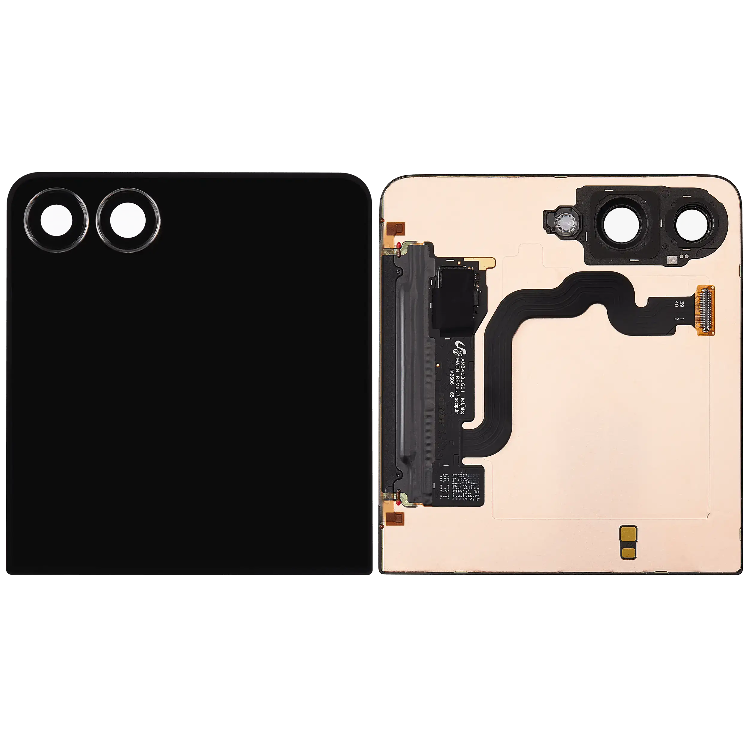Outer OLED-Display für Samsung Galaxy Z Flip 7 5G (Refurbished) (Schwarz)
