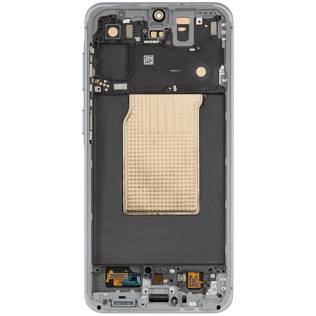 OLED-Display mit Rahmen für Samsung Galaxy A57 5G (A576 / 2026) (Refurbished) (Icyblue)