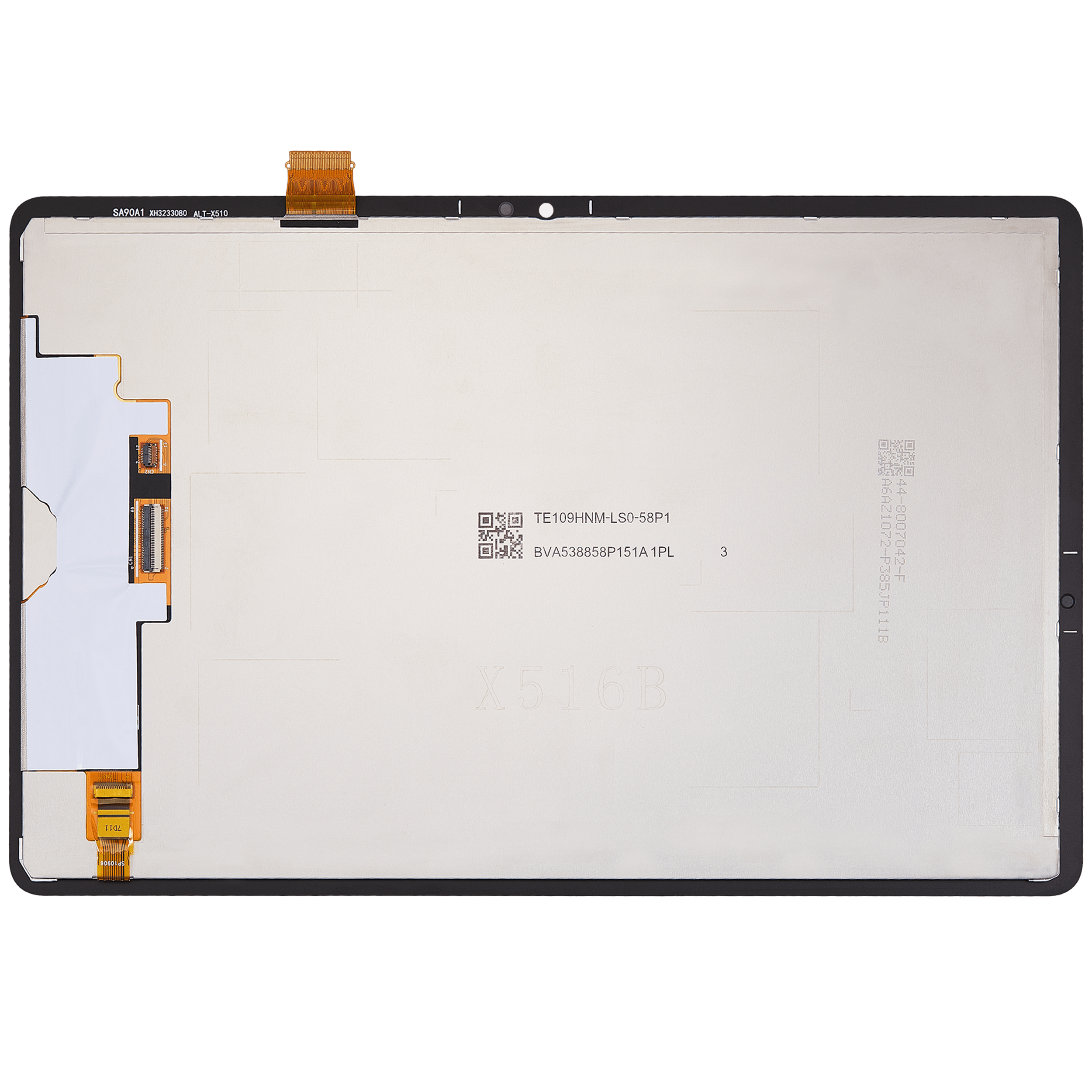 LCD-Display ohne Rahmen für Samsung Galaxy Tab S9 FE 10.9" (X510 / X516) (2023) (Aftermarket) (Schwarz)
