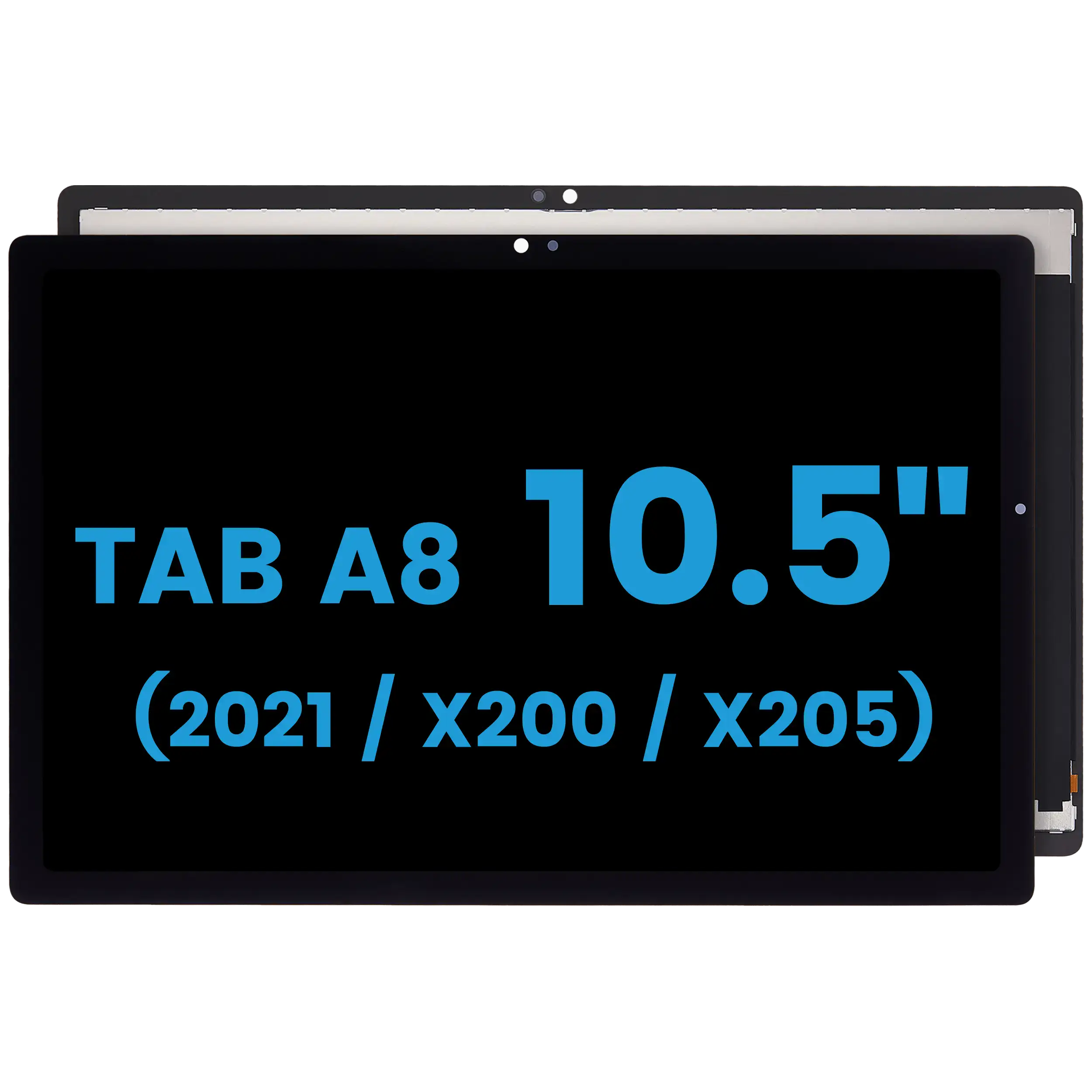 LCD-Display ohne Rahmen für Samsung Galaxy Tab A8 10.5" (2021) (X200 / X205) (Aftermarket) (Schwarz)