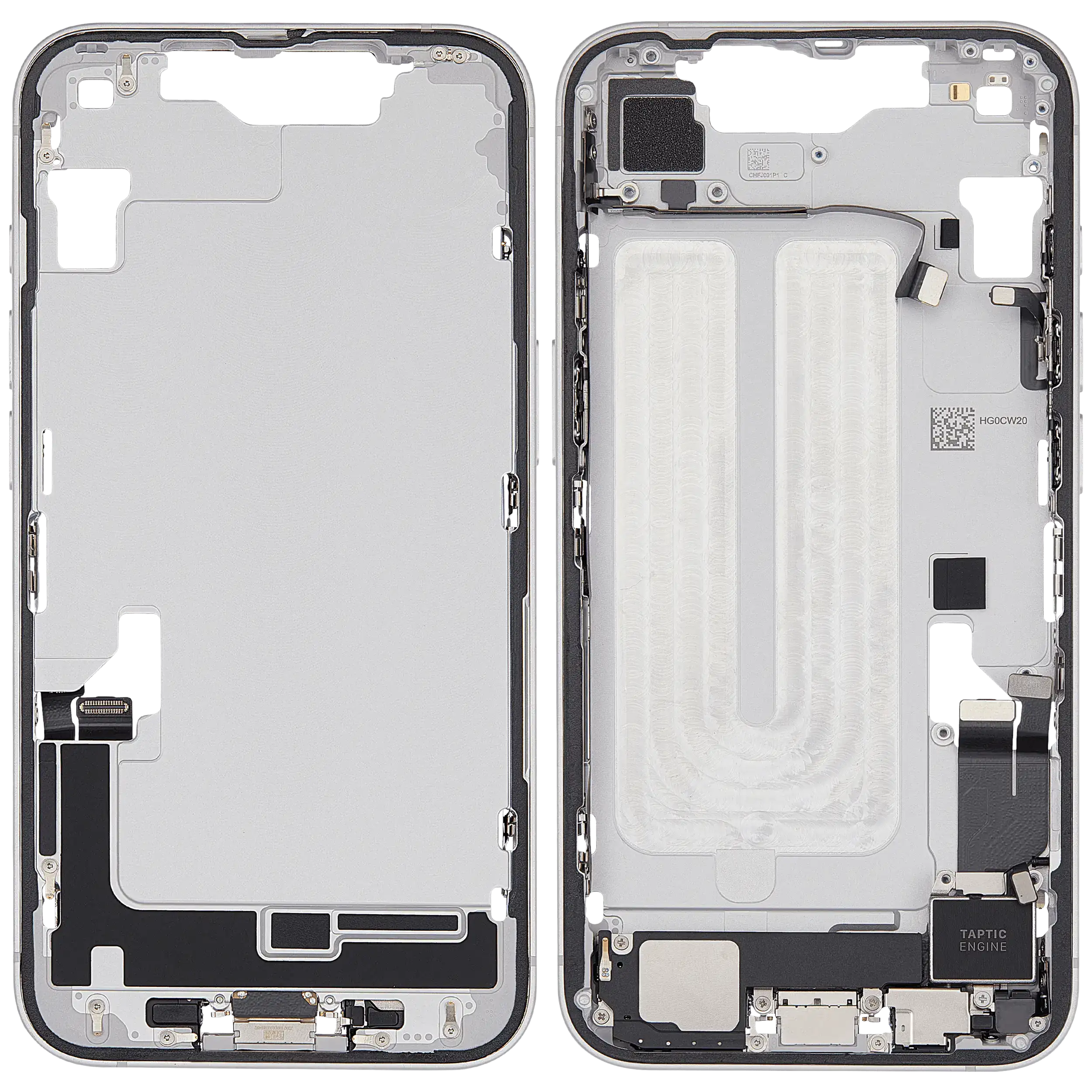 Original Apple-Ausbau A gebraucht – iPhone 16e EU / Global Version Rahmen Weiß