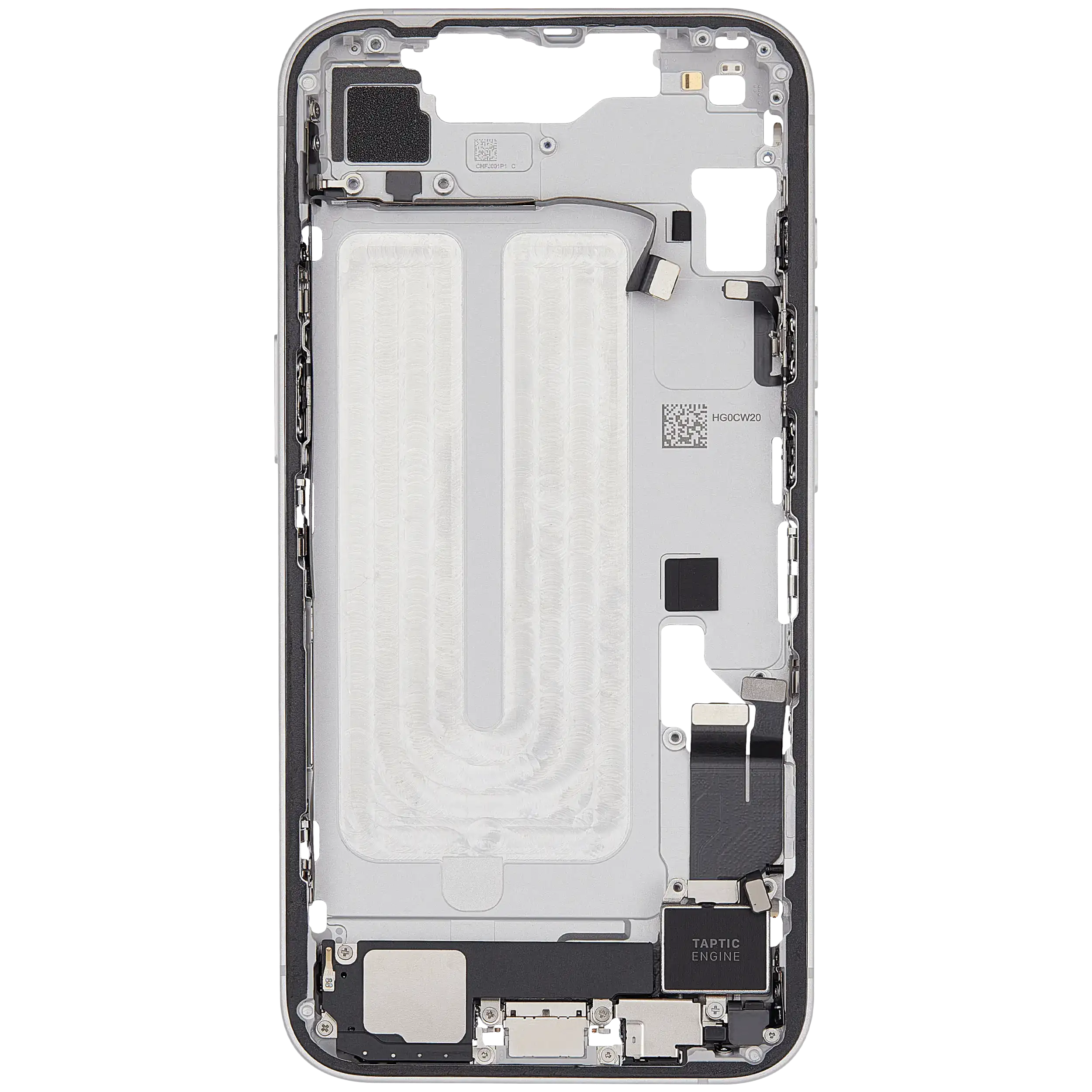Original Apple-Ausbau A gebraucht – iPhone 16e EU / Global Version Rahmen Weiß