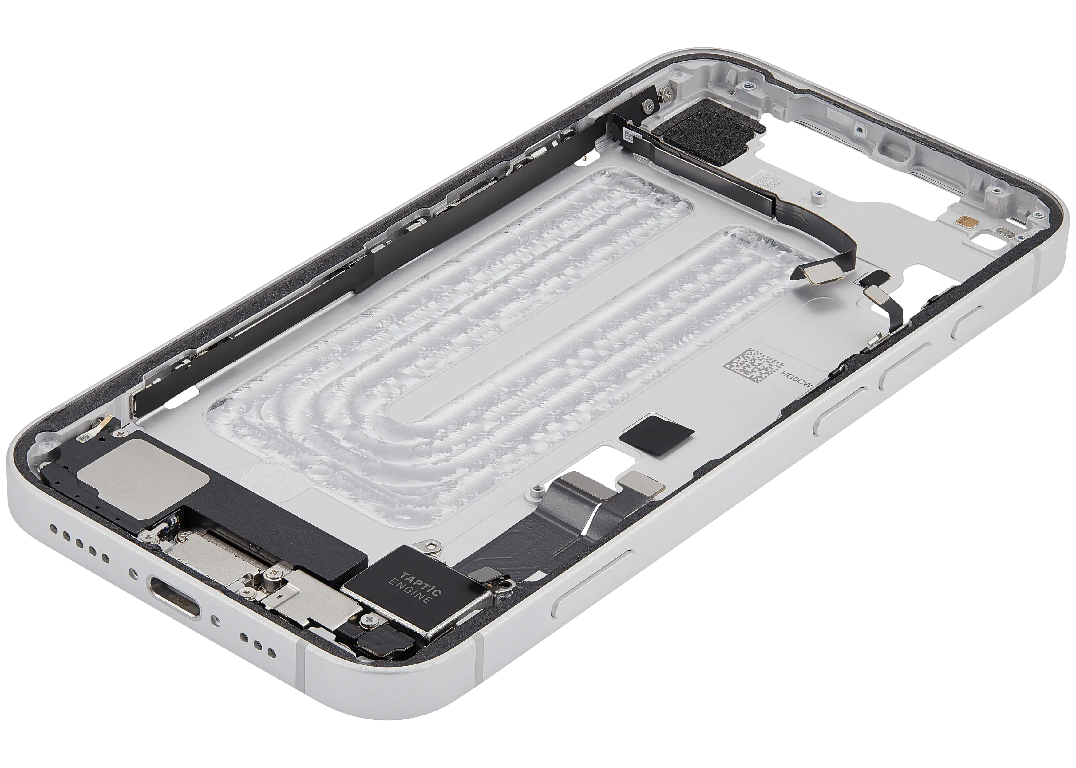 Original Apple-Ausbau A gebraucht – iPhone 16e EU / Global Version Rahmen Weiß