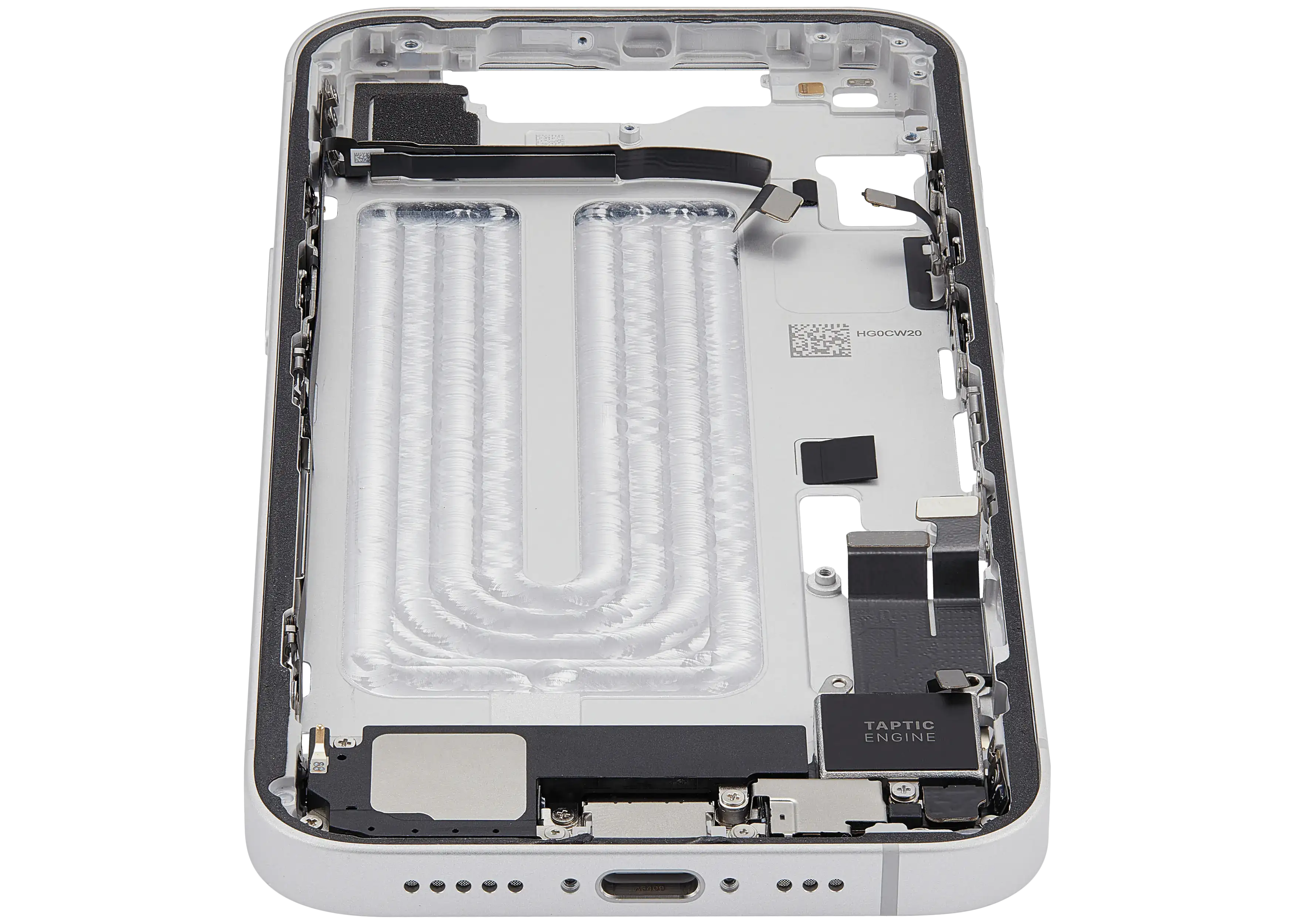 Original Apple-Ausbau A gebraucht – iPhone 16e EU / Global Version Rahmen Weiß